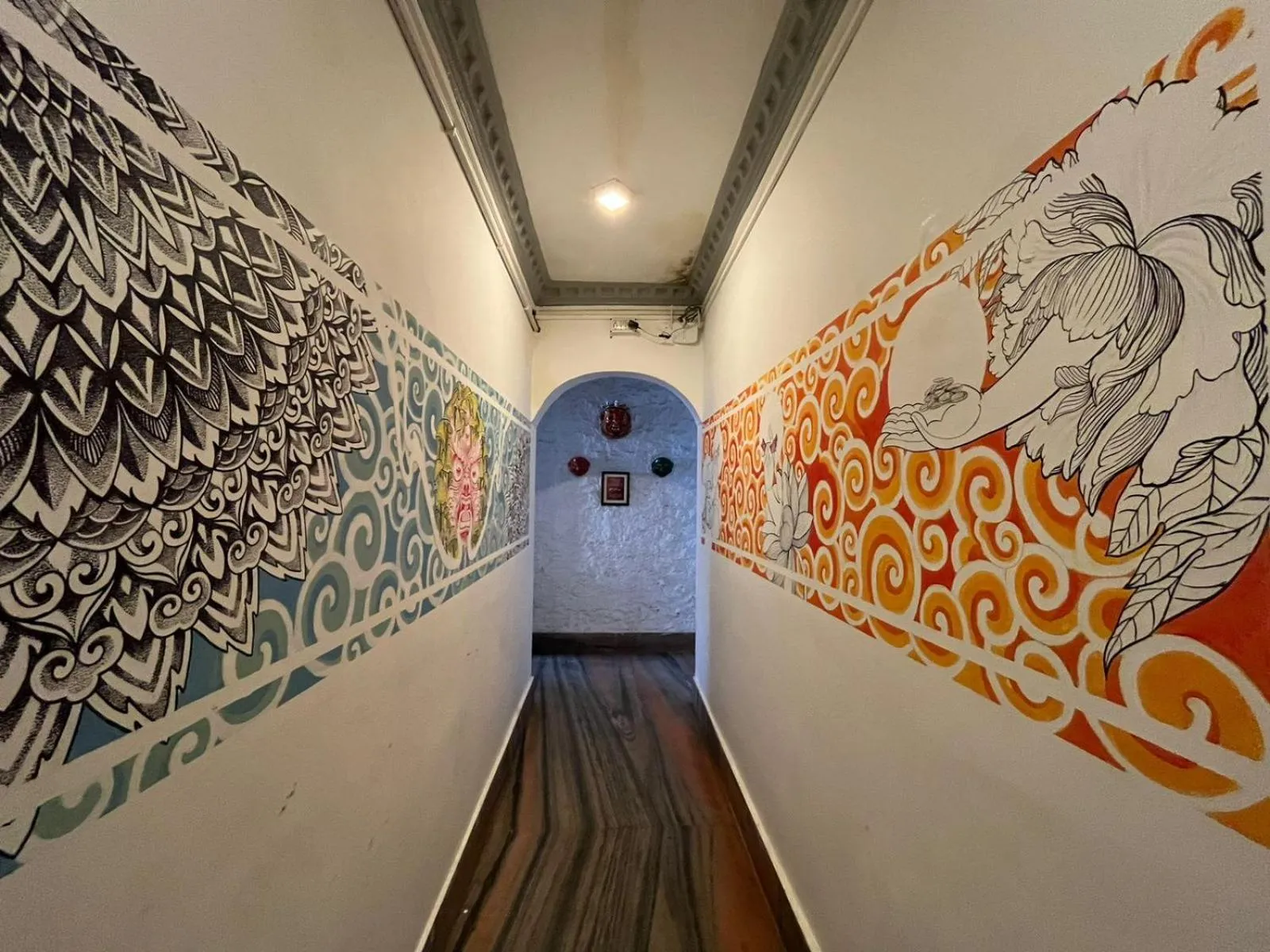 Decorative detail in Mellow Fellow Hostel