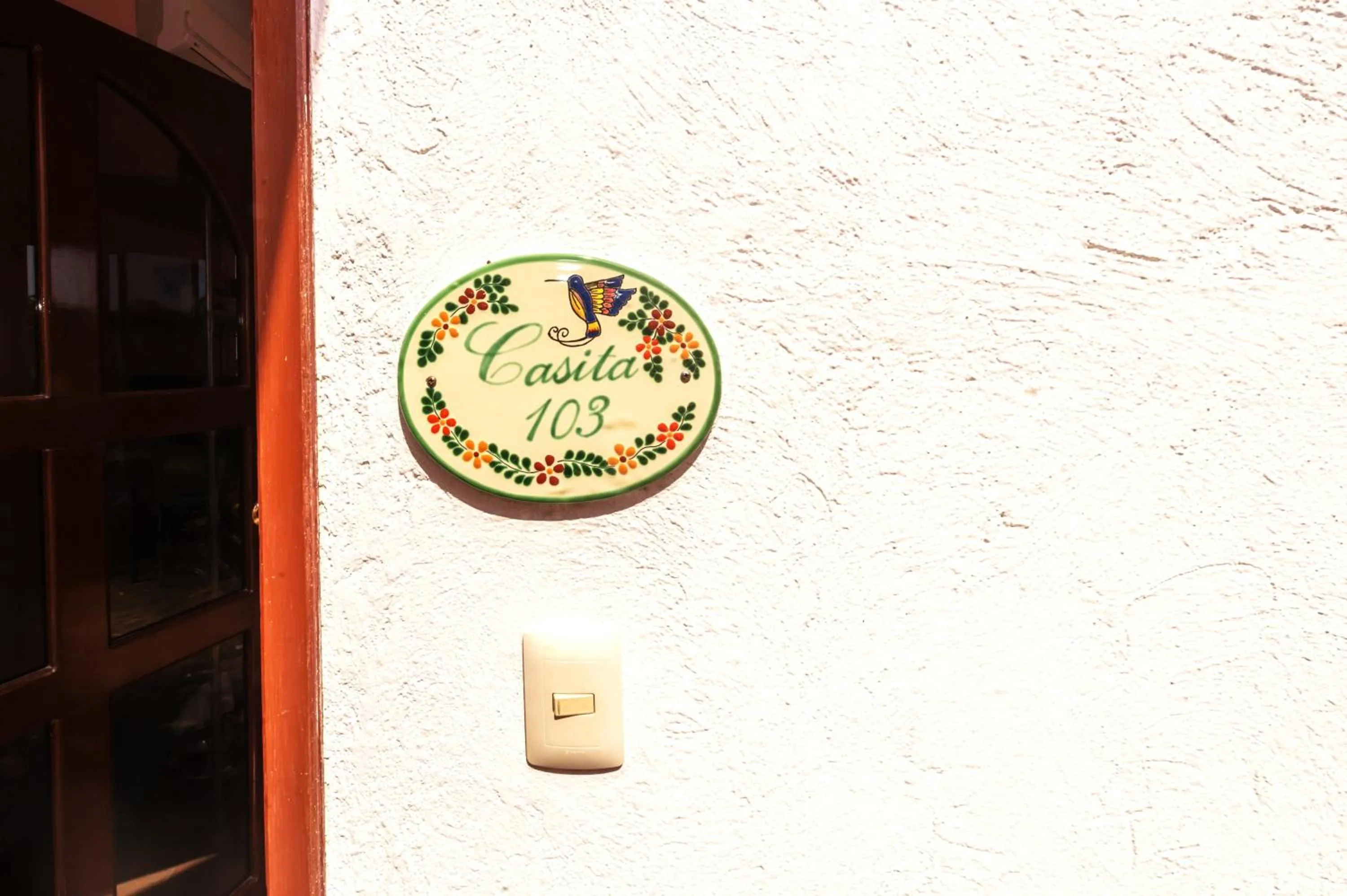 Decorative detail in Casa Gatos Suites