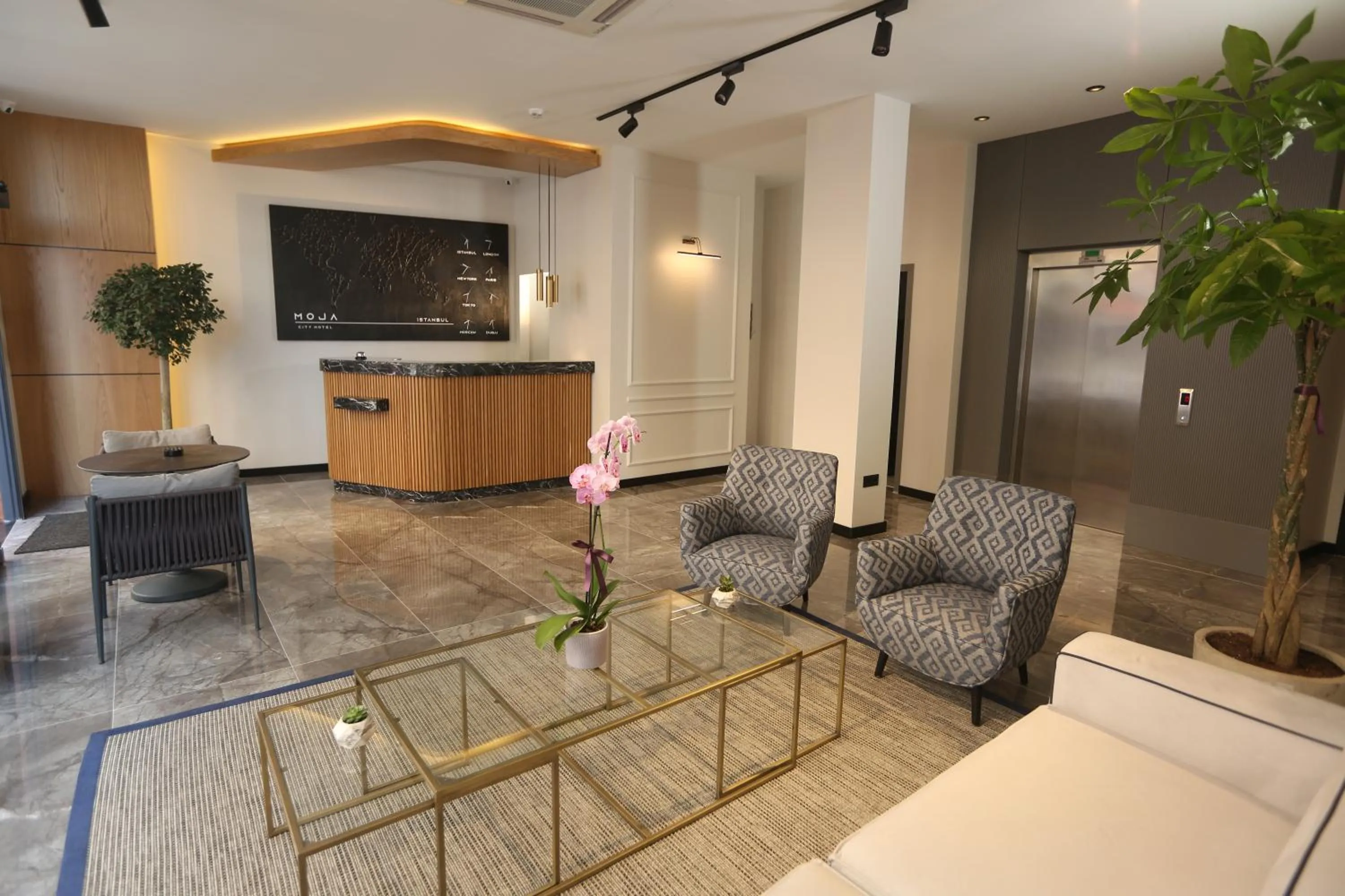 Seating area in Moja City Hotel