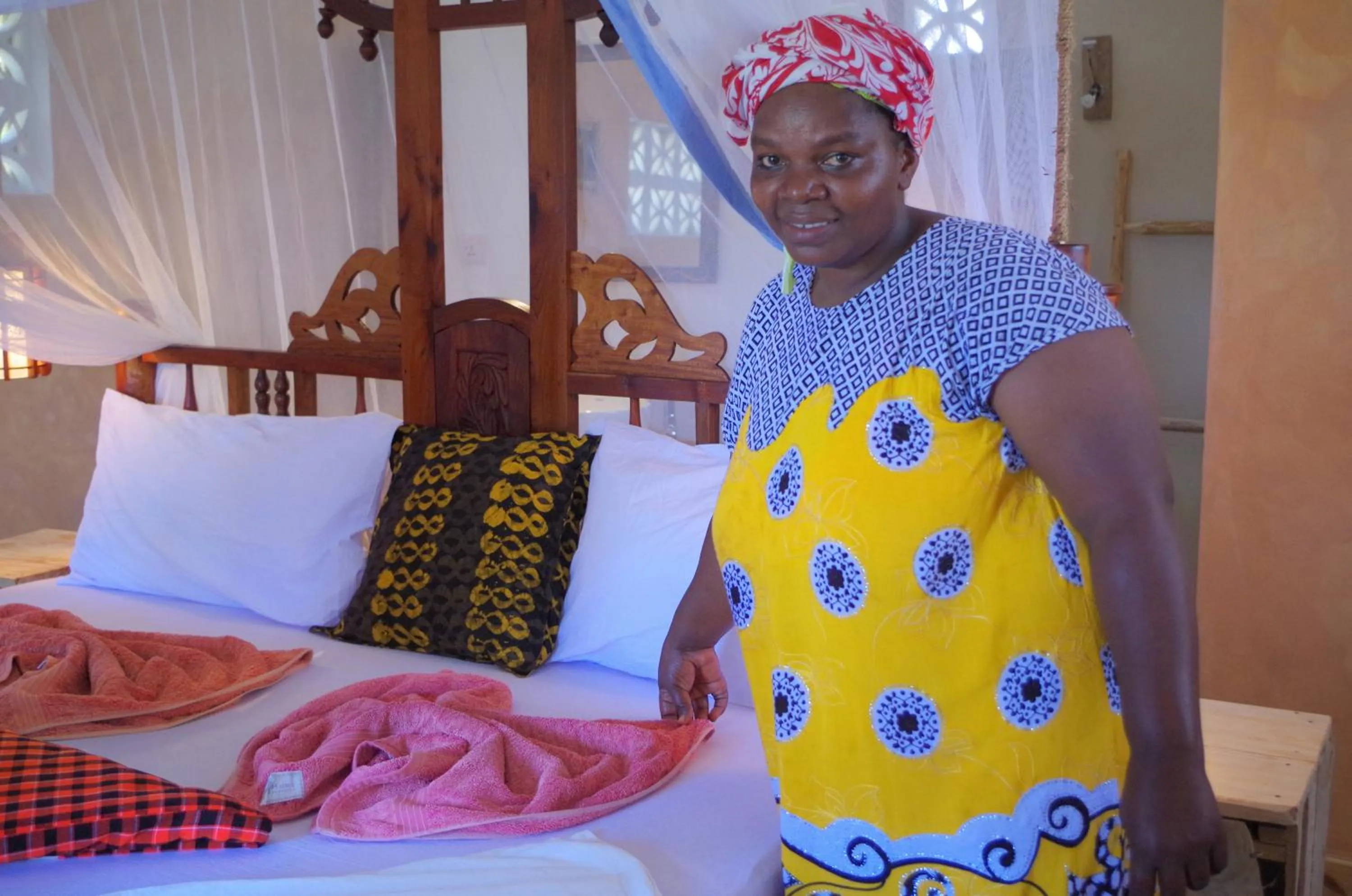 Staff, Bed in Mbuyuni Beach Village