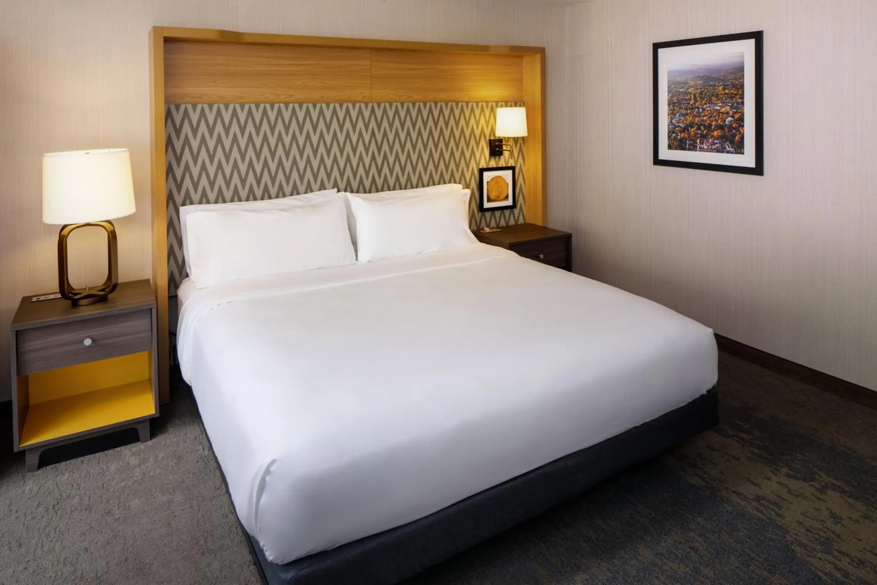 Bed in Holiday Inn Express & Suites Charlottesville by IHG Bed in Holiday Inn Express & Suites Charlottesville by IHG
