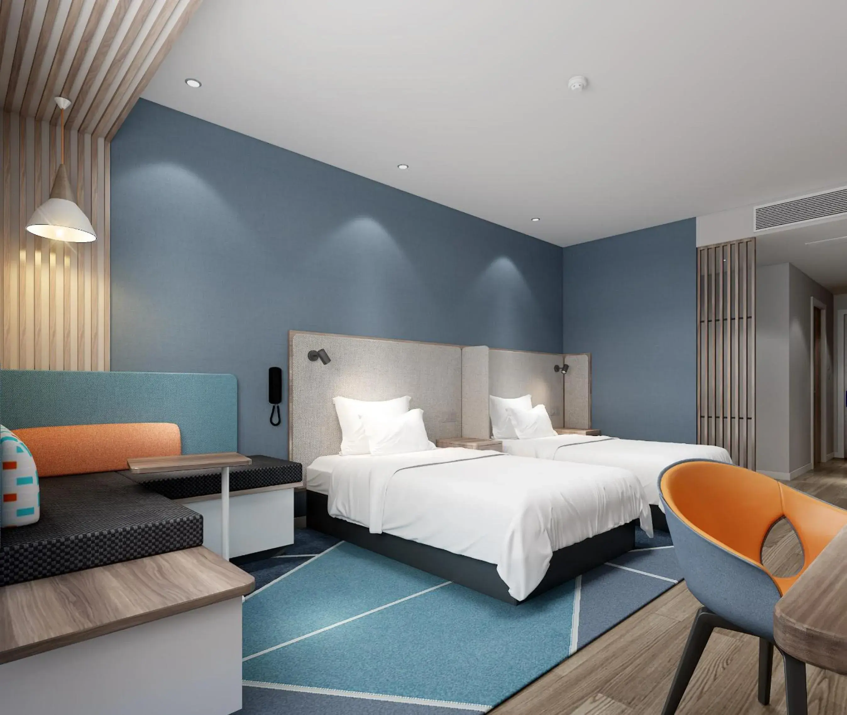 Bed in Holiday Inn Express Chongli by IHG Bed in Holiday Inn Express Chongli by IHG