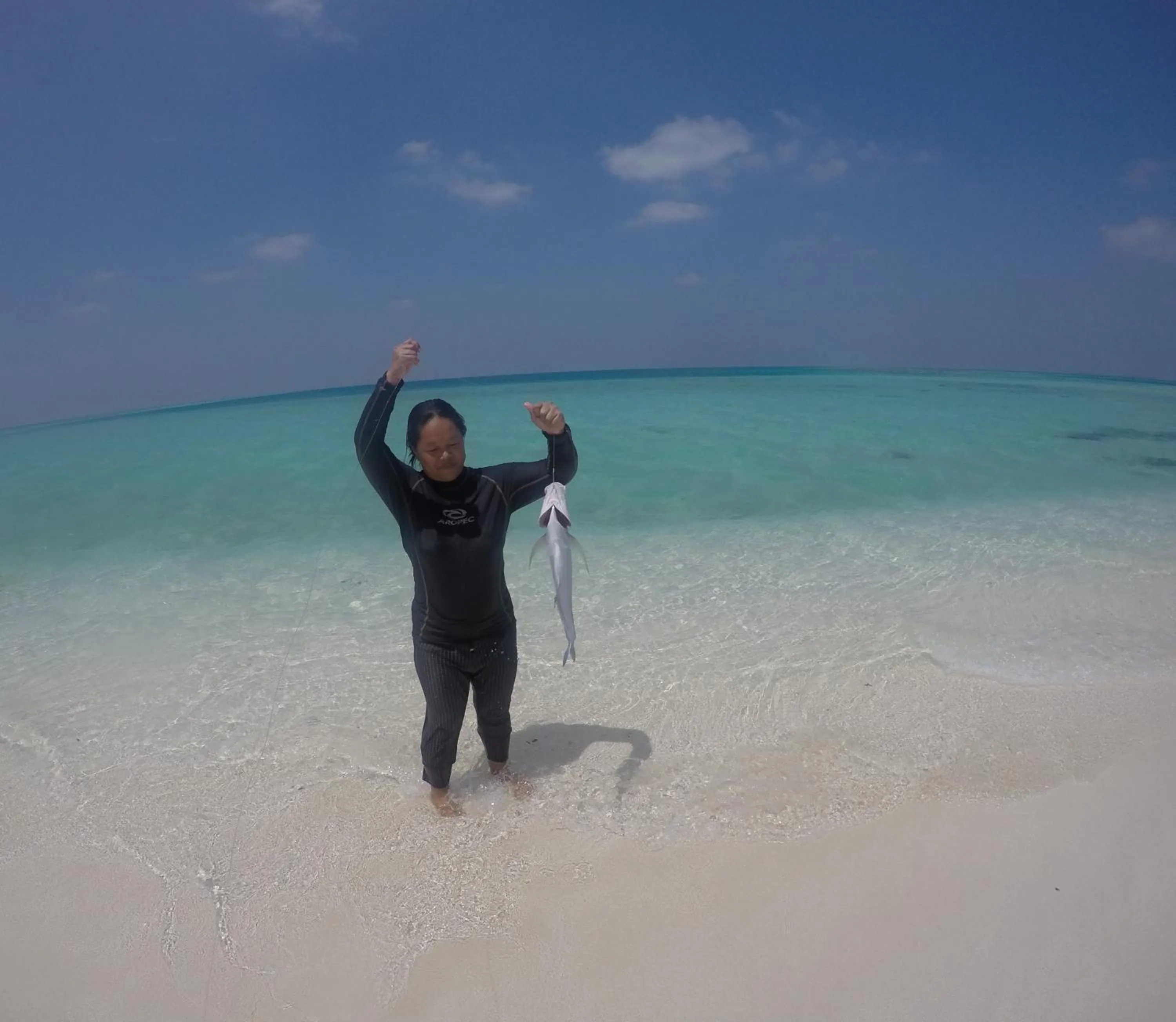 Fishing in Origami Inn Himandhoo