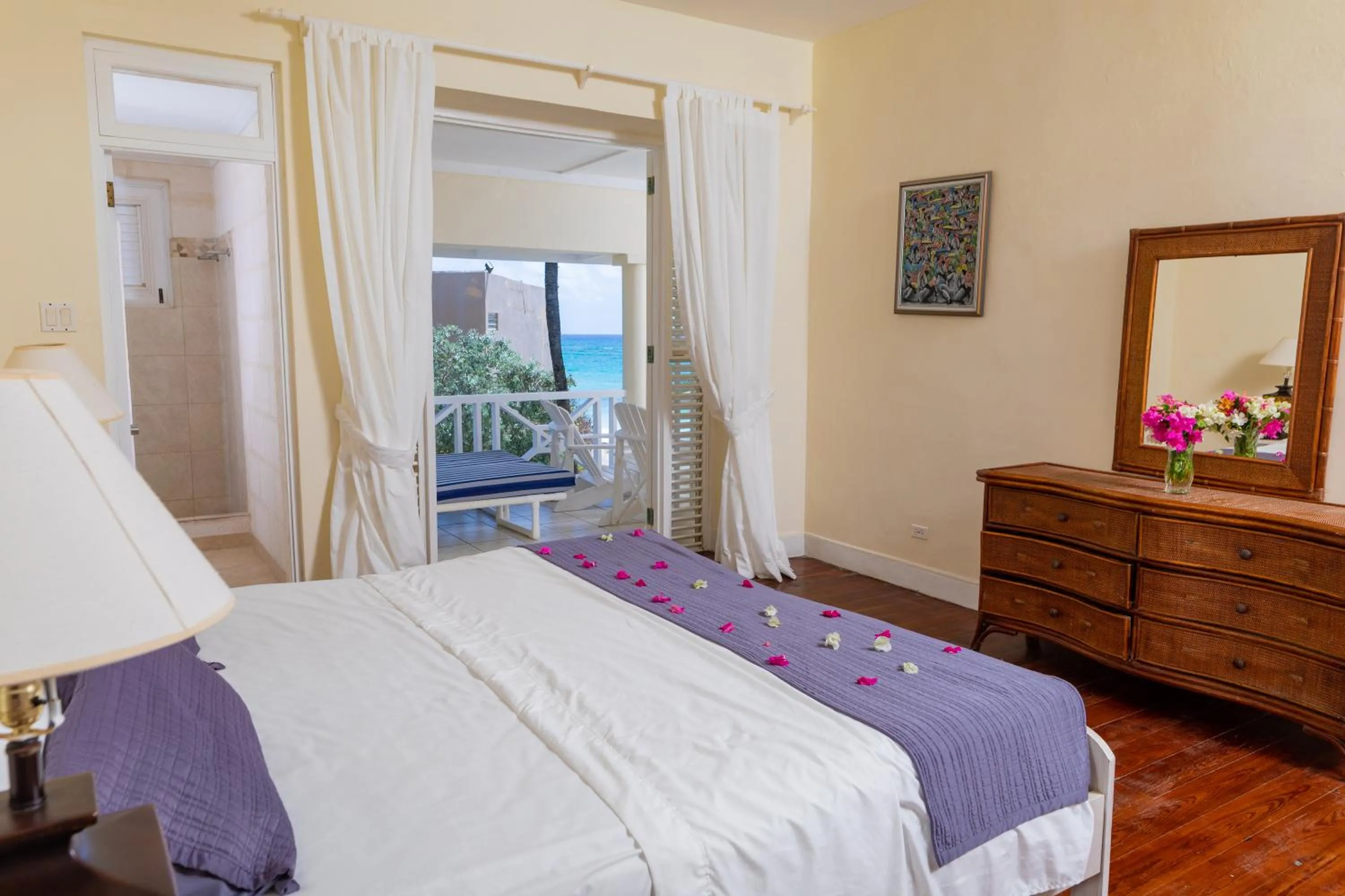 Bed in Inchcape Seaside Villas