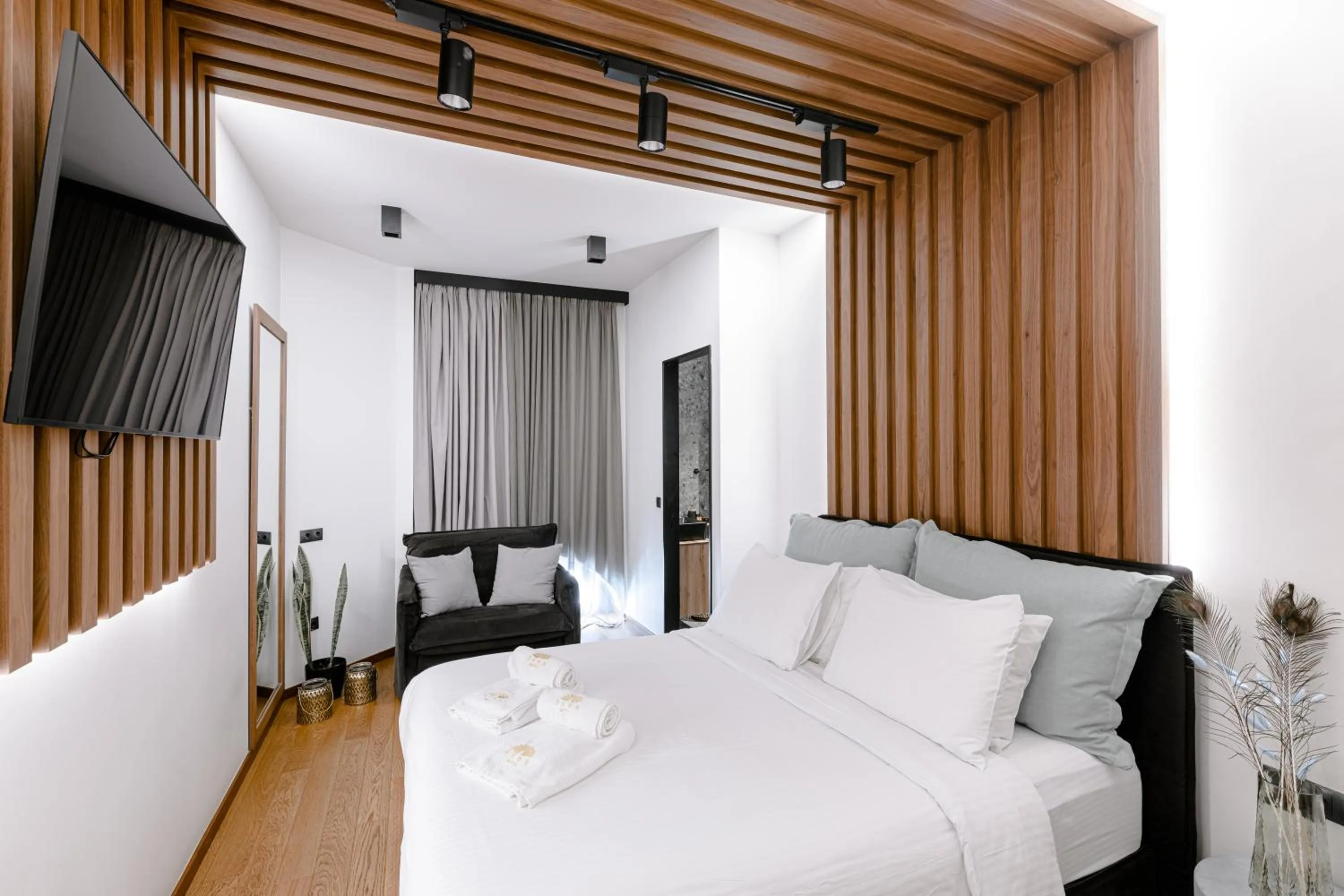 Bedroom, Bed in Snob Athens