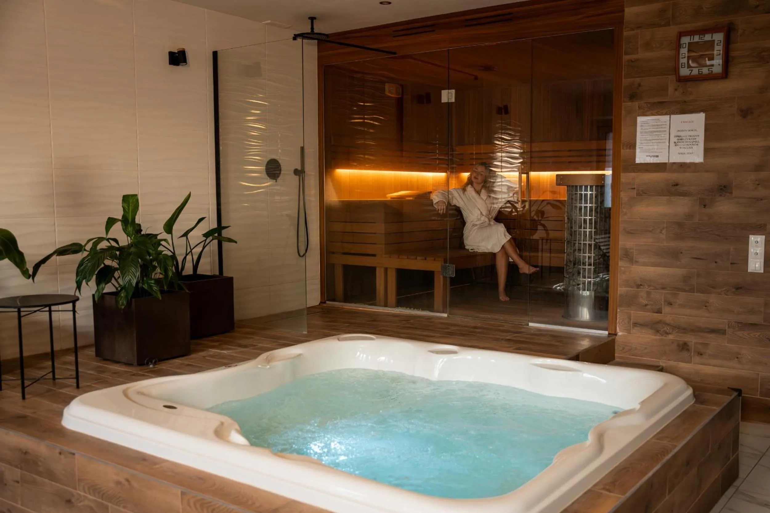 Sauna in Hotel Borowiecki