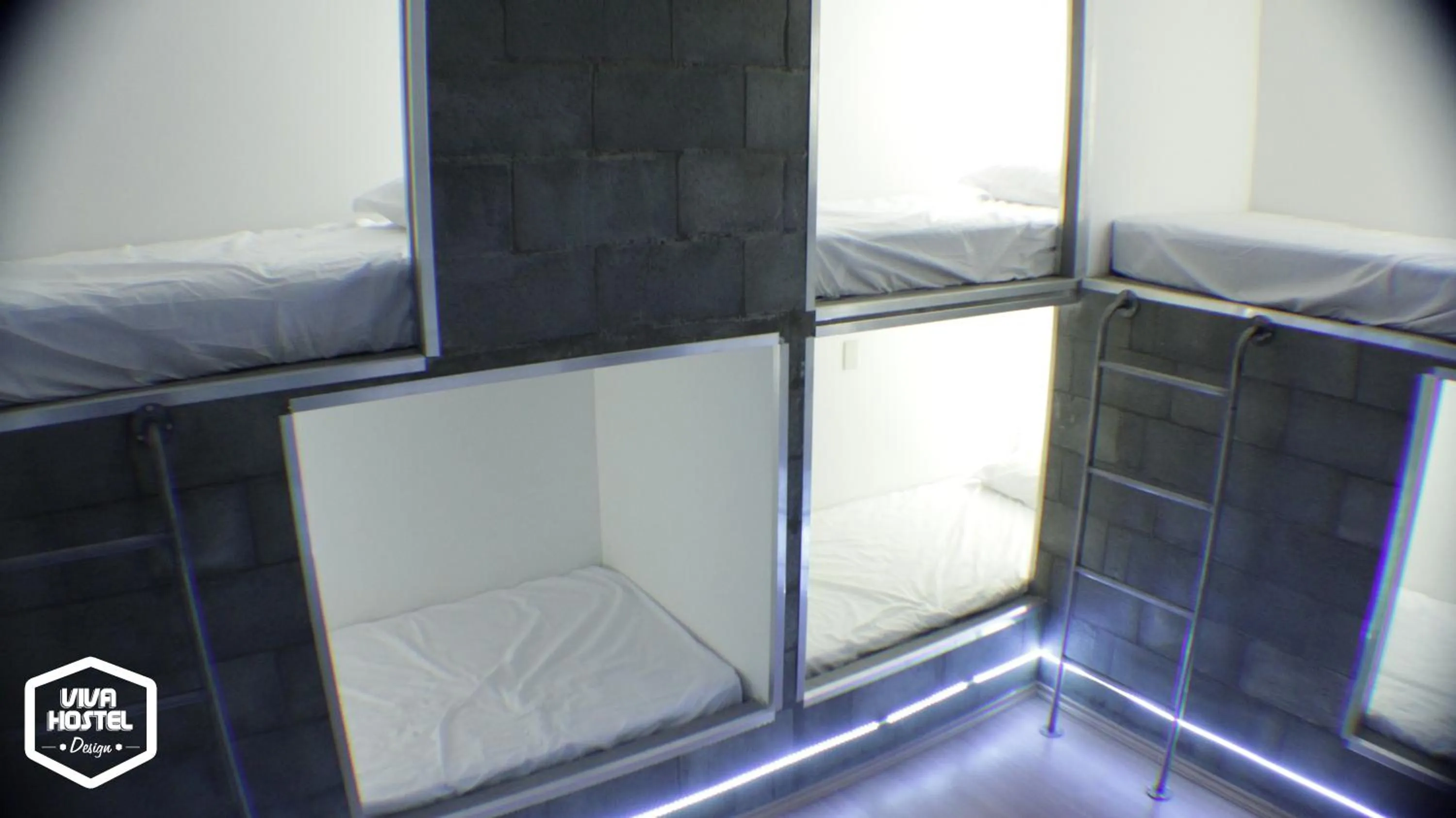 Bed in Viva Hostel Design