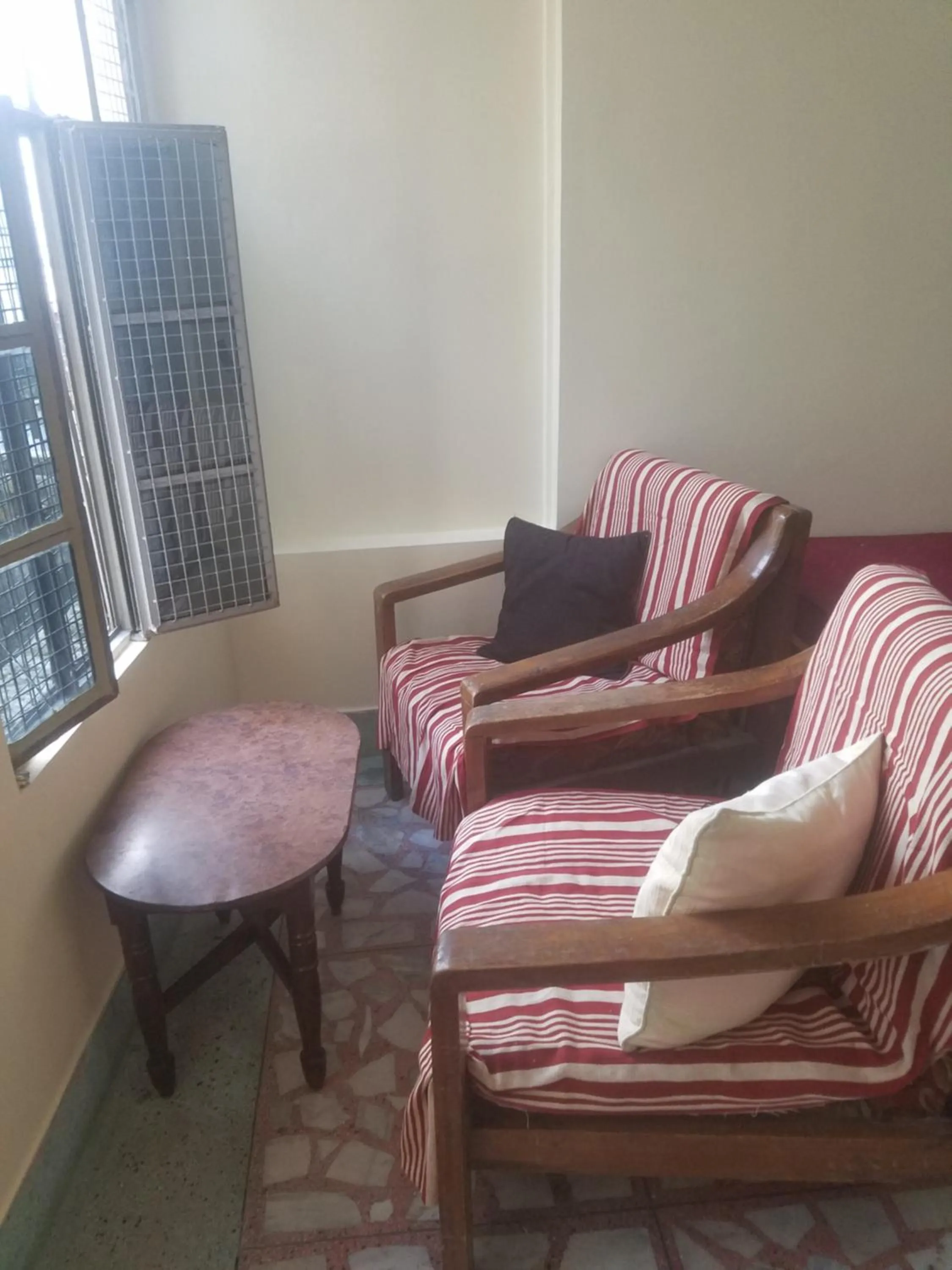 Seating area in Baba Guest House