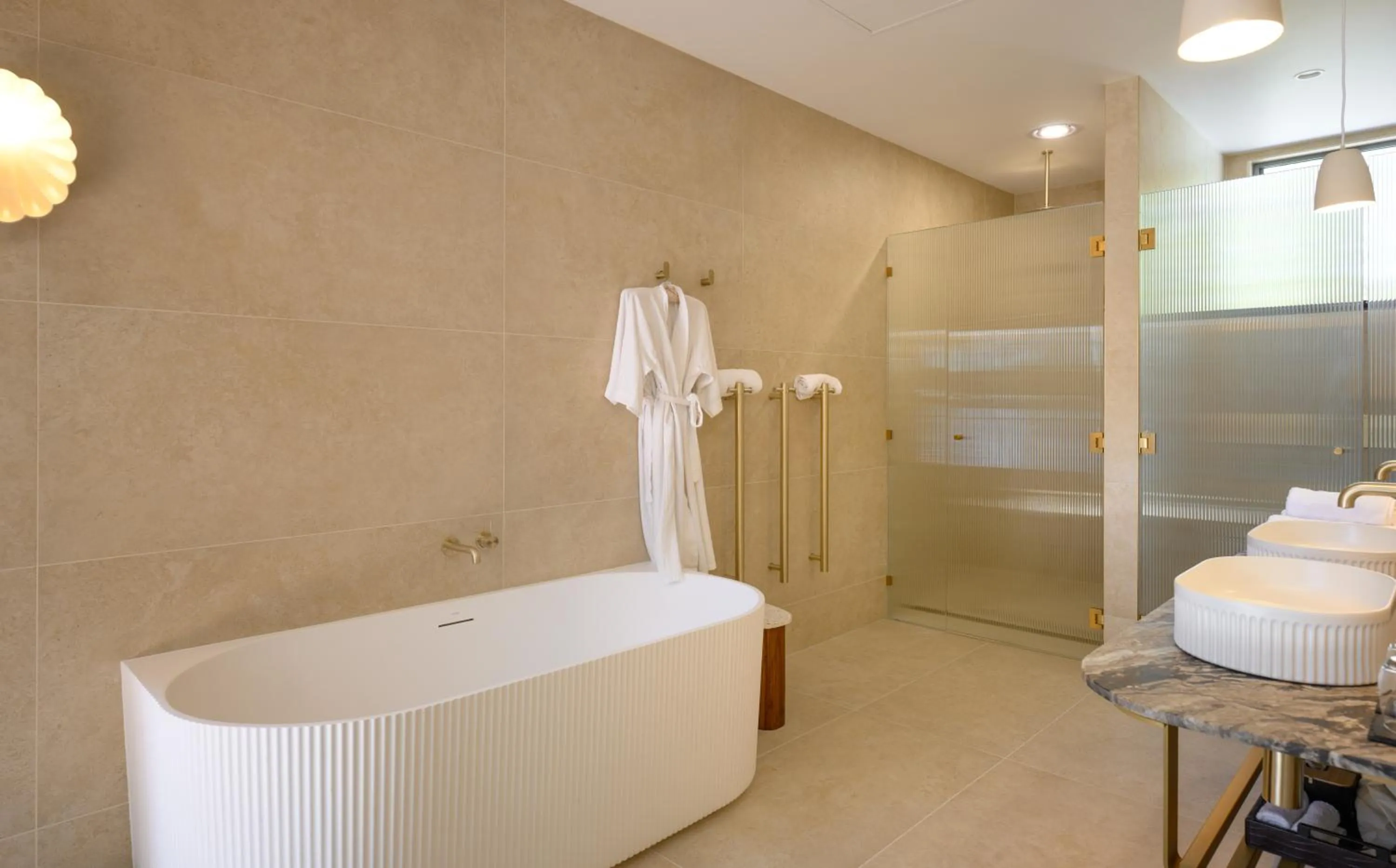 Shower in Risby Cove Boutique Hotel