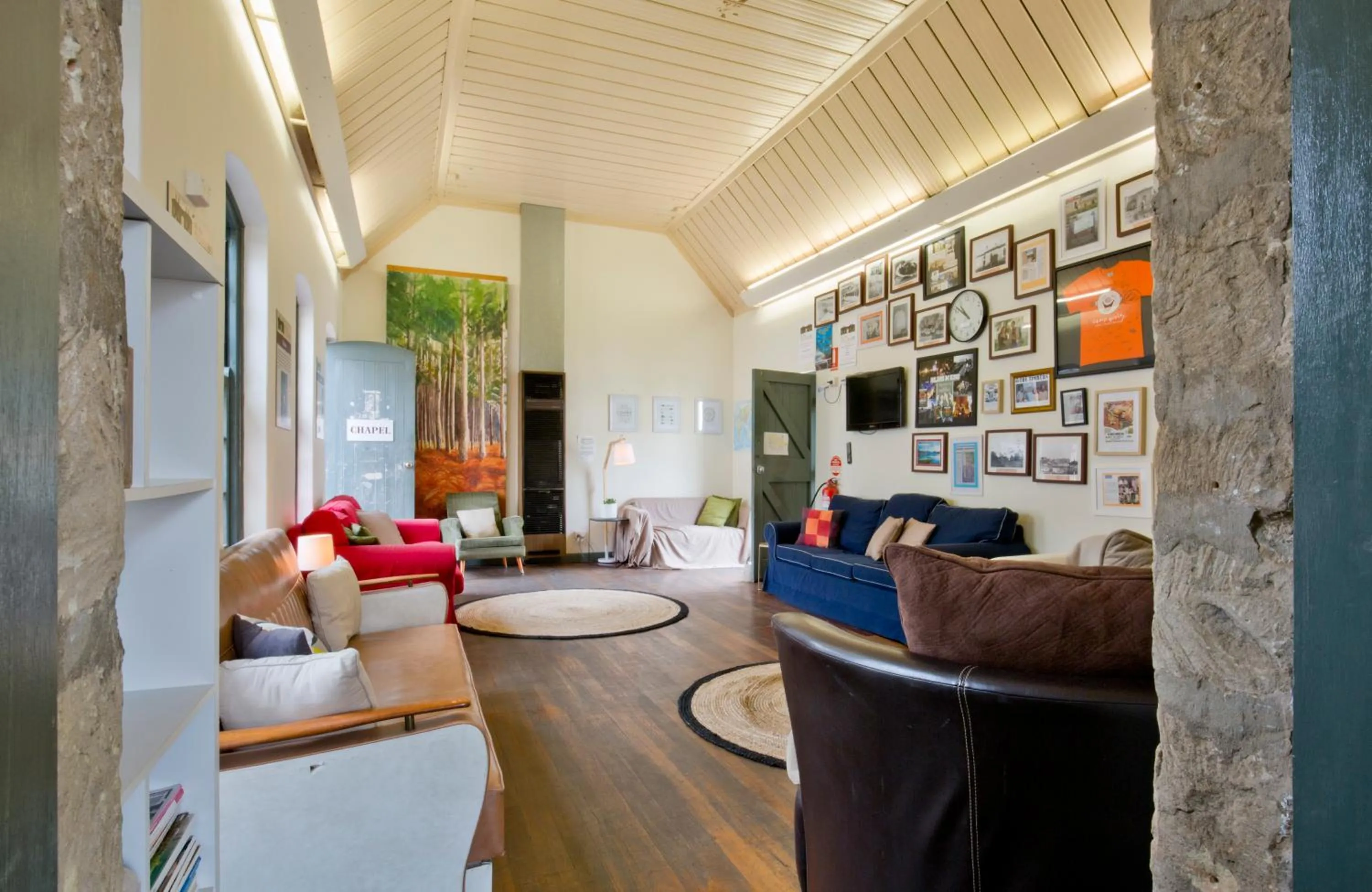Communal lounge/ TV room in The Old Mount Gambier Gaol