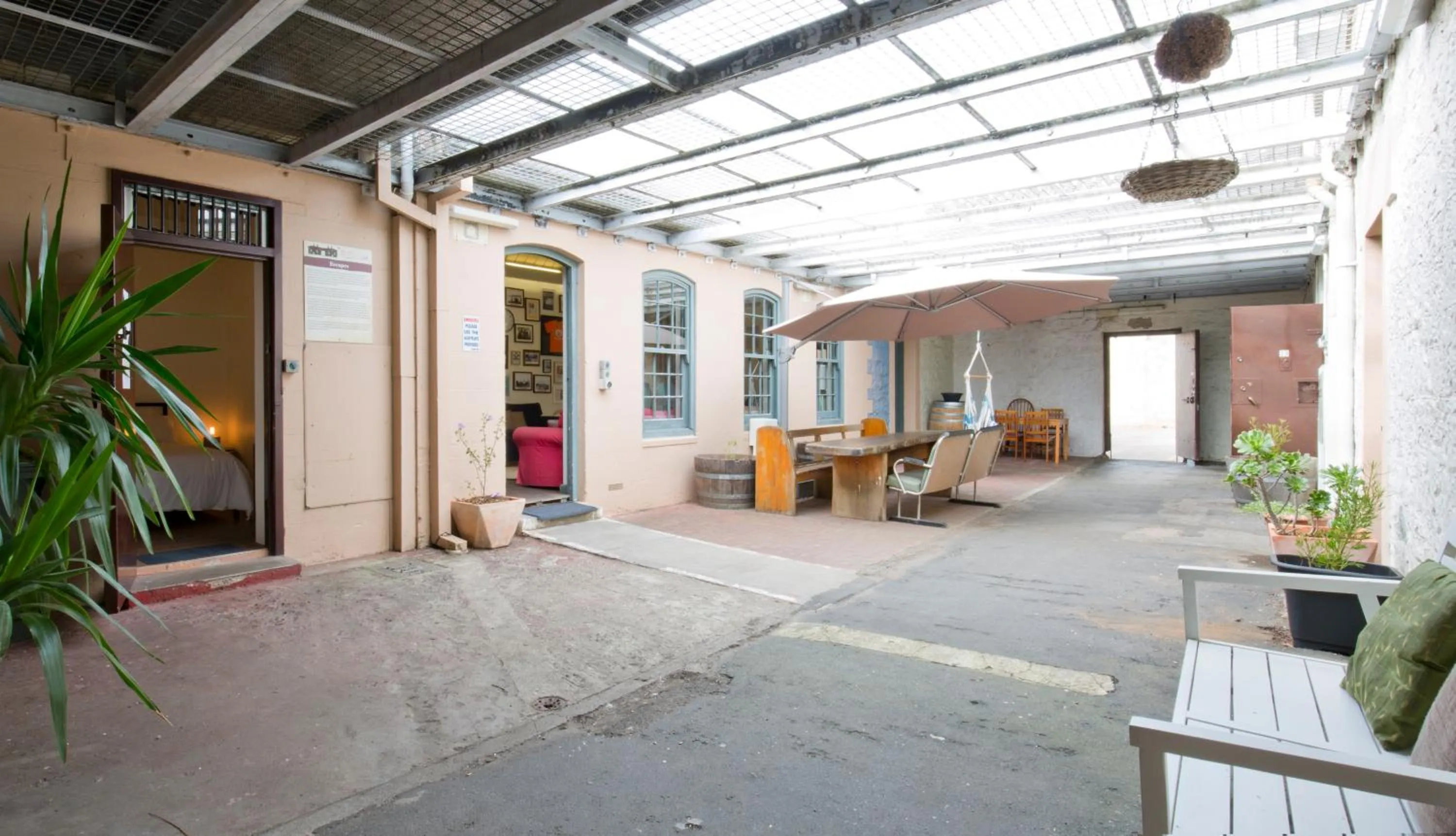 Seating area in The Old Mount Gambier Gaol