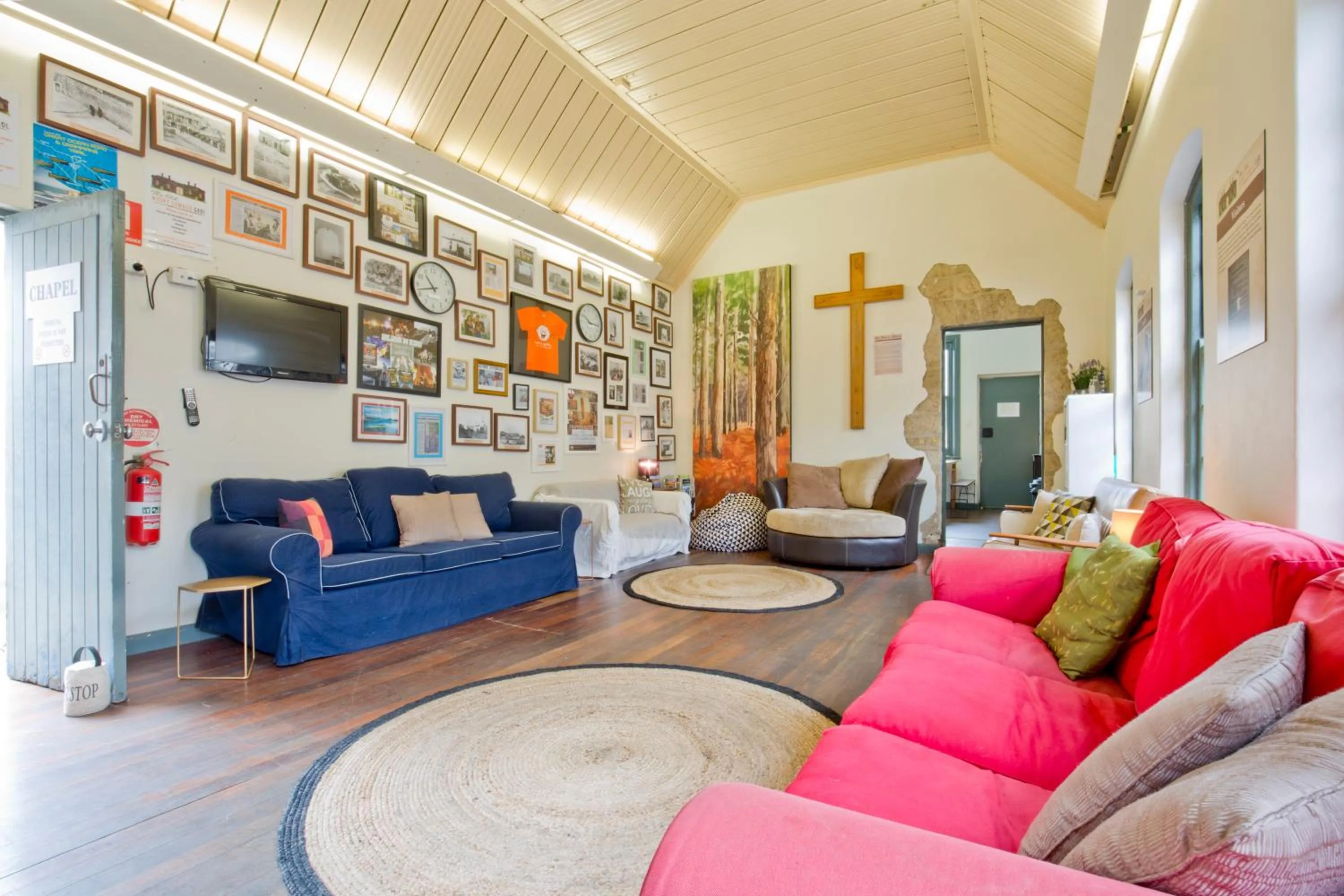 Communal lounge/ TV room in The Old Mount Gambier Gaol
