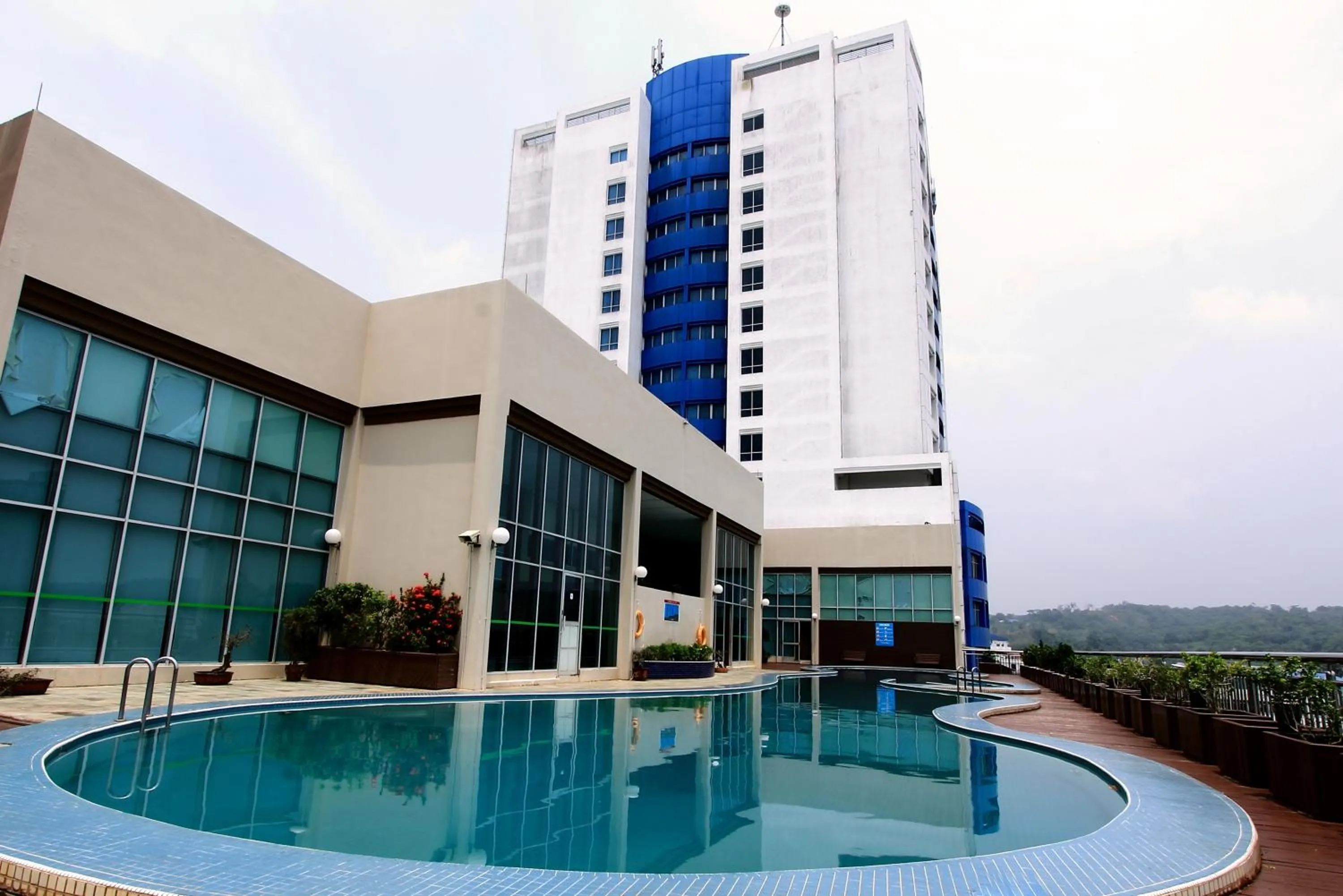 Pool view in Mega Hotel Sdn Bhd