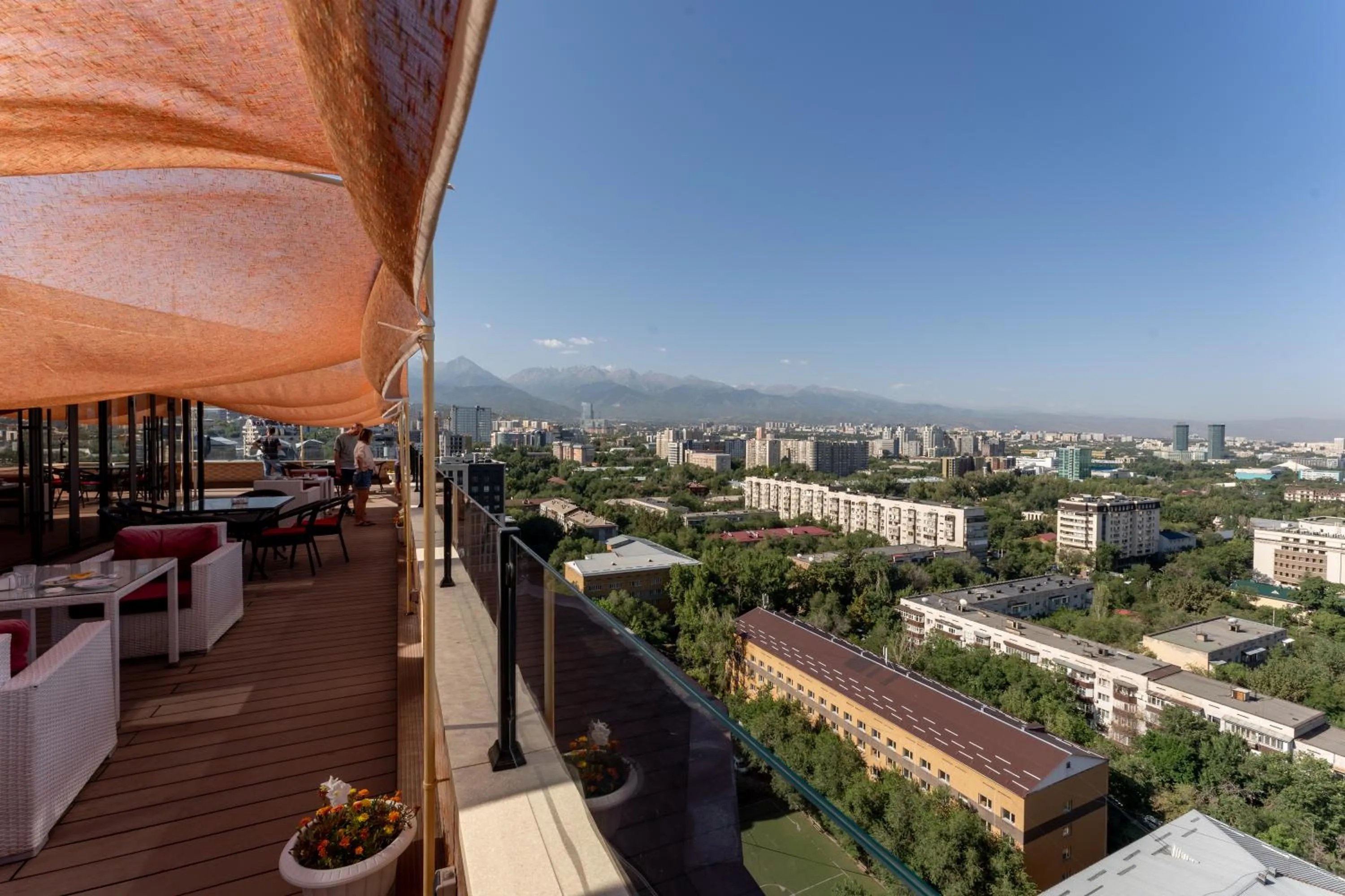 City view in Reikartz Sky Almaty