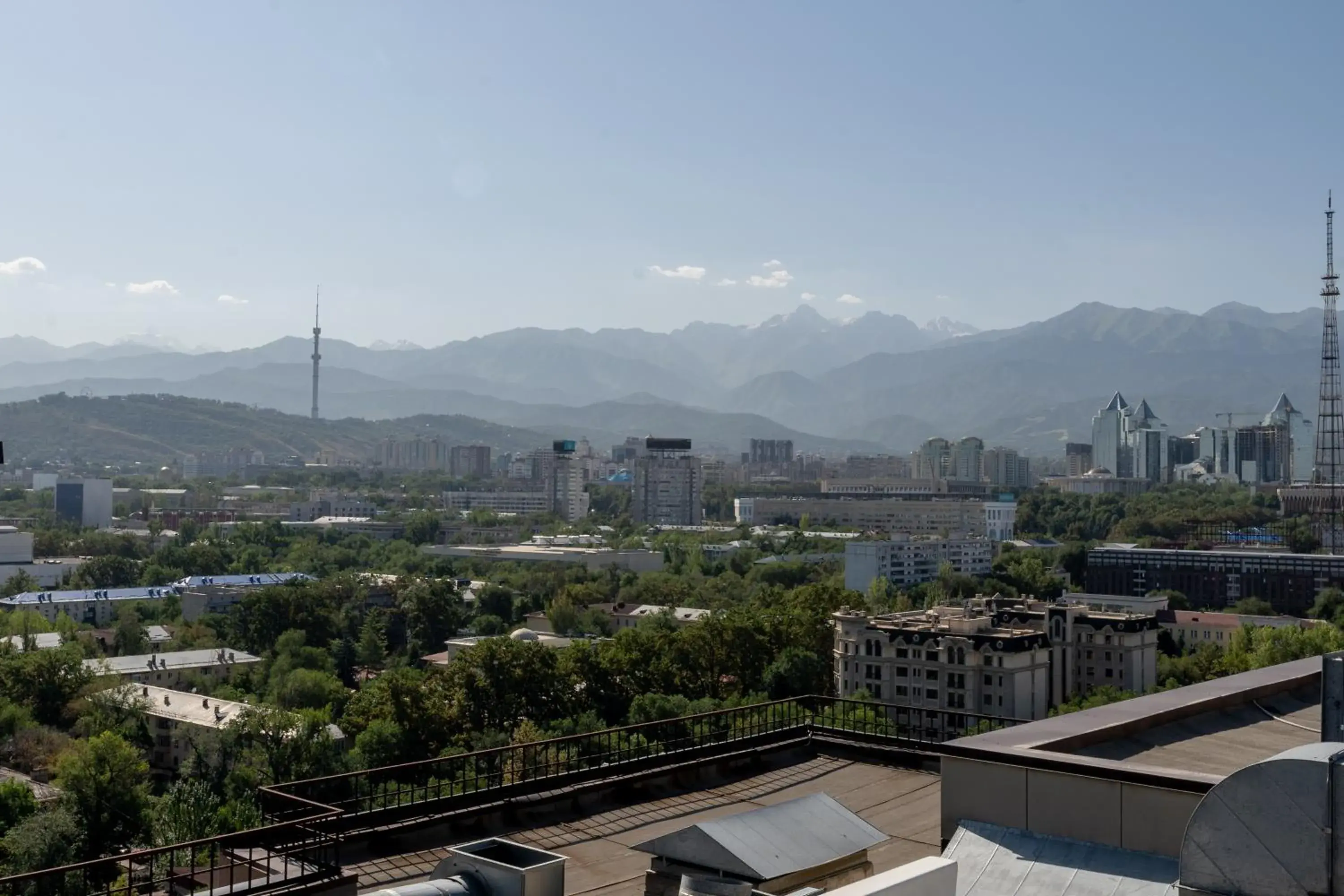 City view in Reikartz Sky Almaty City view in Reikartz Sky Almaty