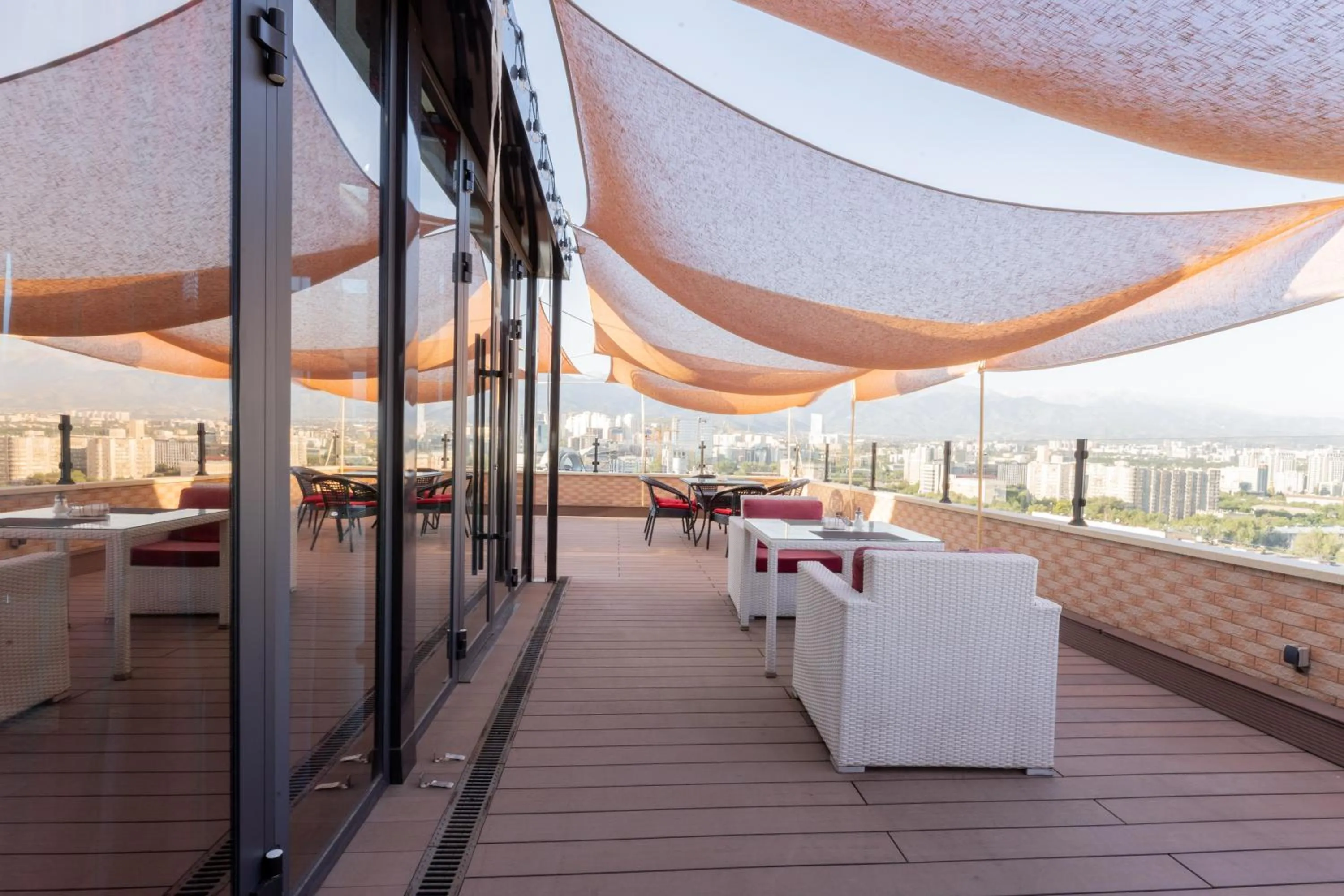 Balcony/Terrace in Reikartz Sky Almaty