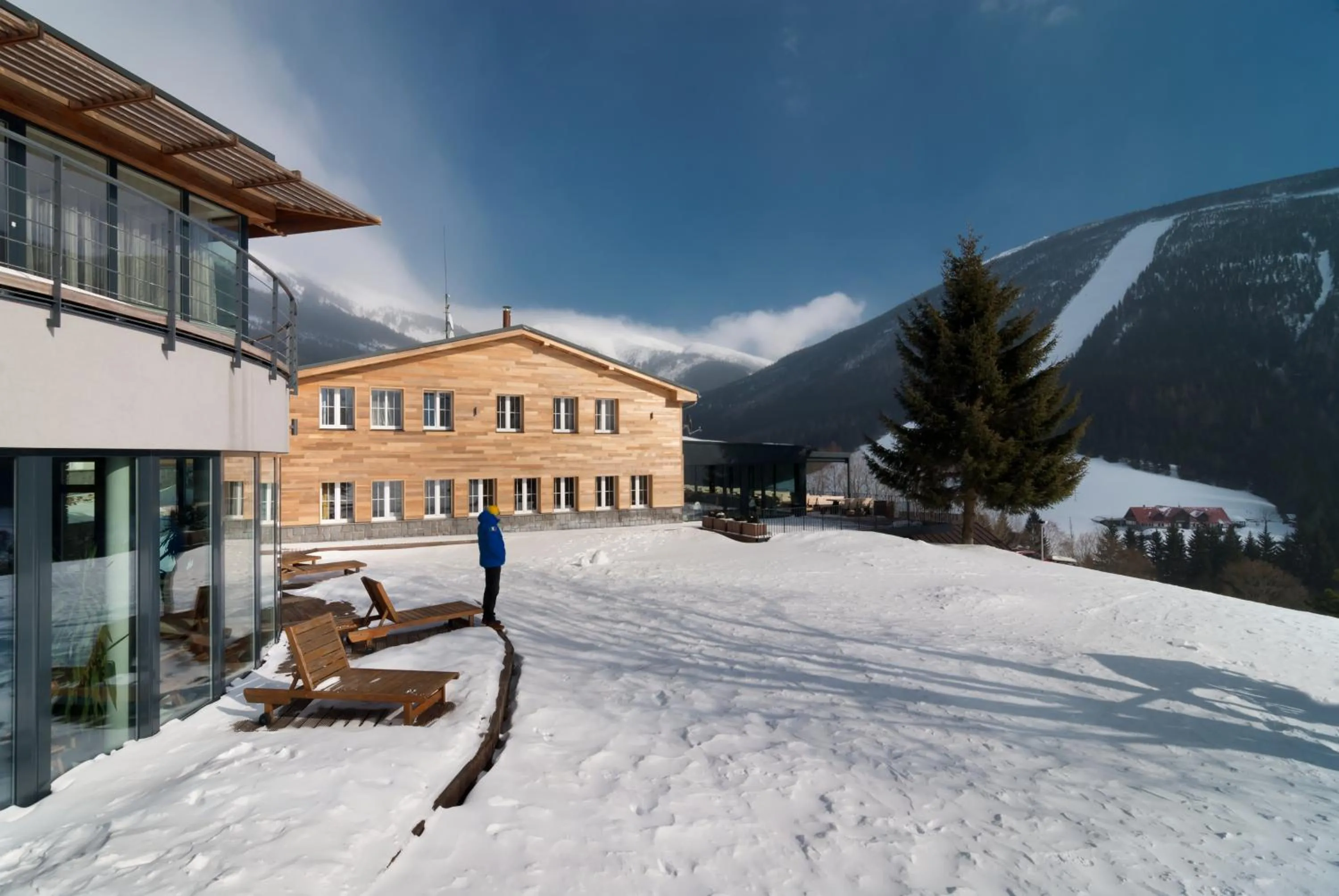 Facade/entrance in Hotel Olympie