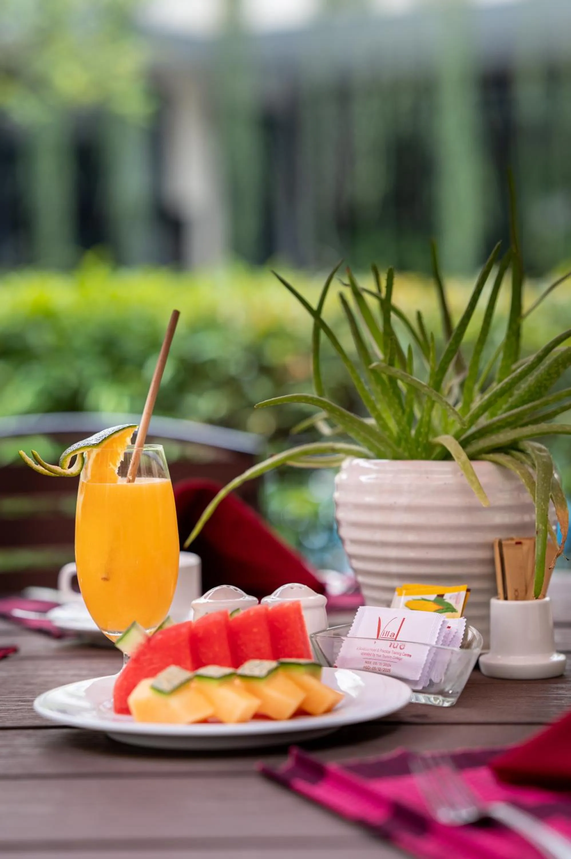 Patio in Villa Hue Hotel