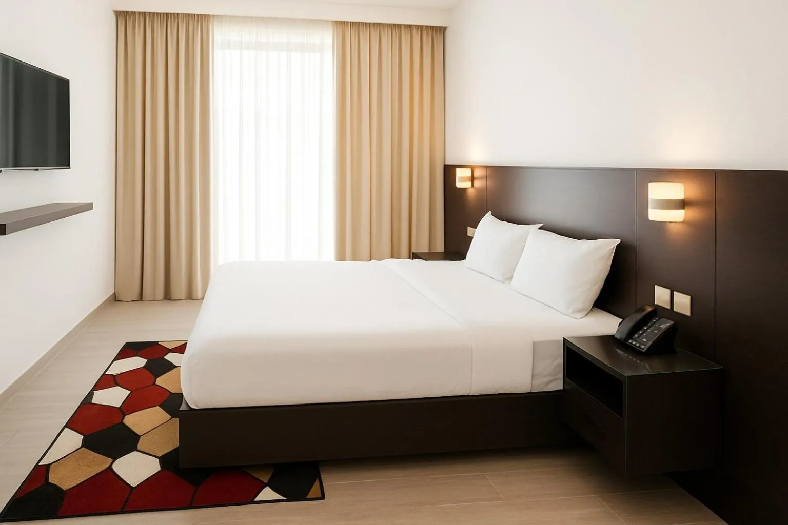 Bed in Garden City Hotel Dubai