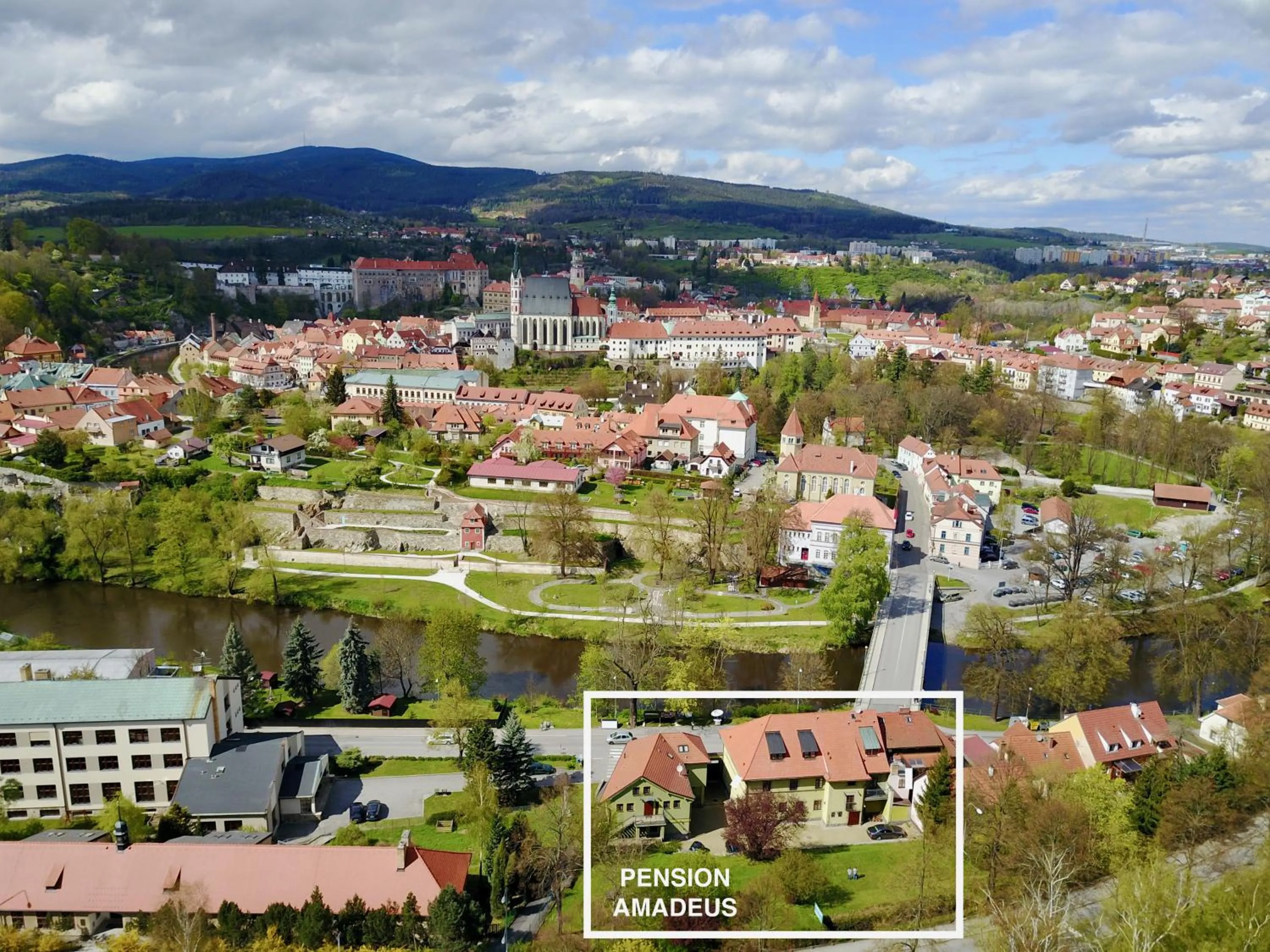 Bird's eye view in Pension Amadeus & Apartments