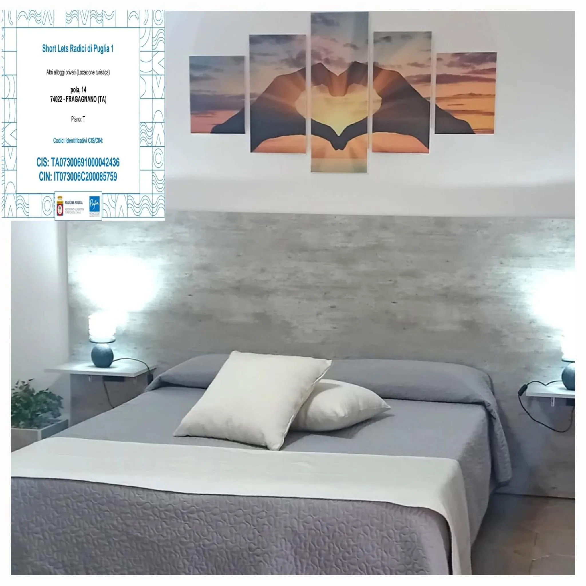 Bedroom, Bed in SHORT LETS Radici di Puglia