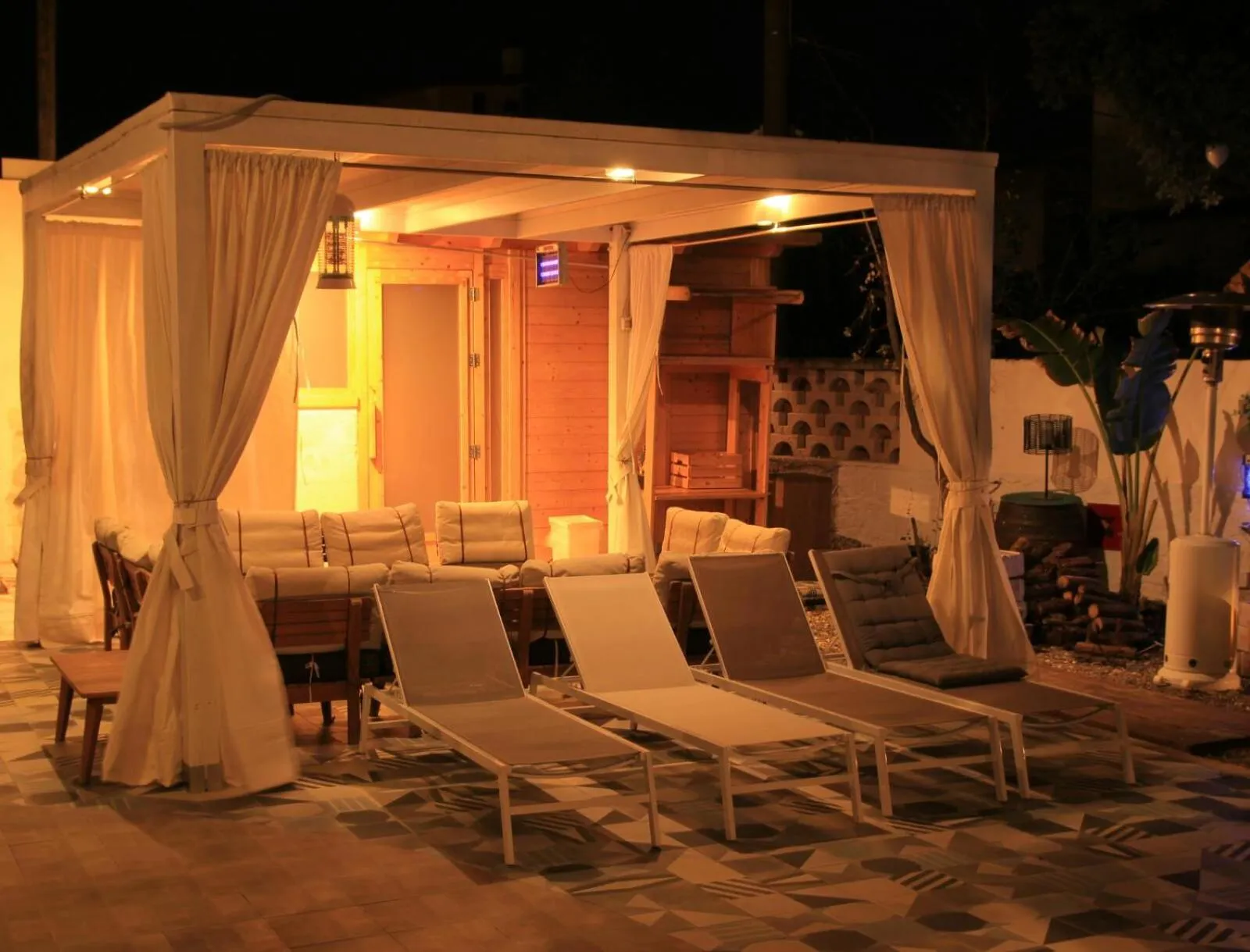 Sauna in Aparthotel Masseria Villa Marchesi