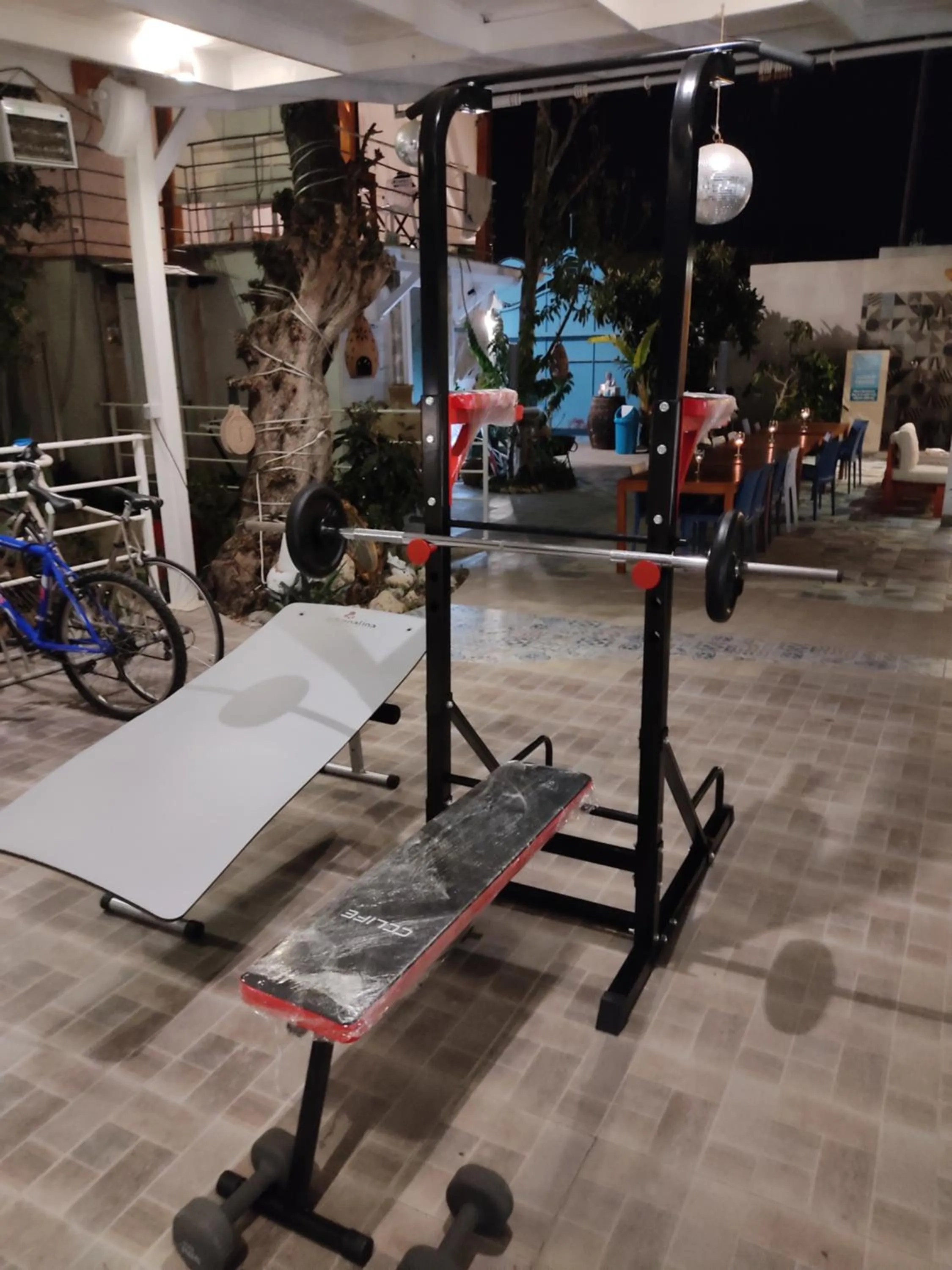 Fitness centre/facilities in Aparthotel Masseria Villa Marchesi