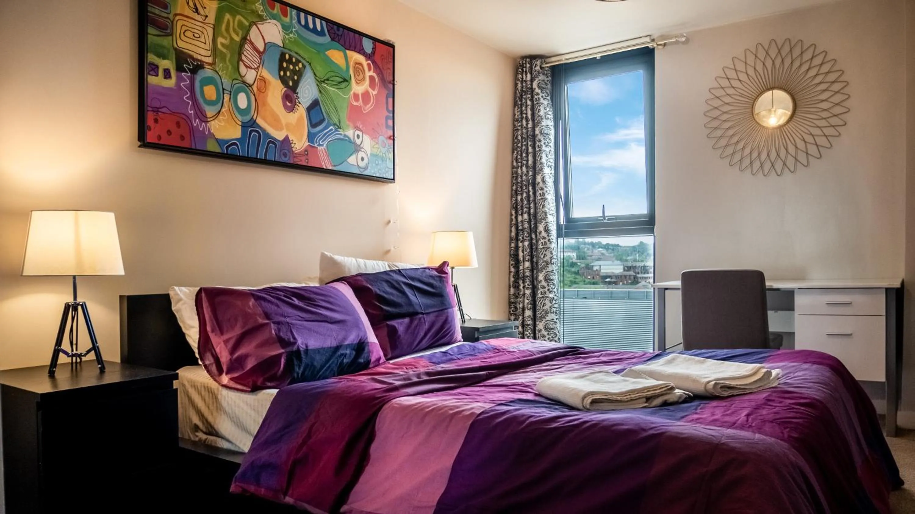 Bed in Beyond Blonk Apartments