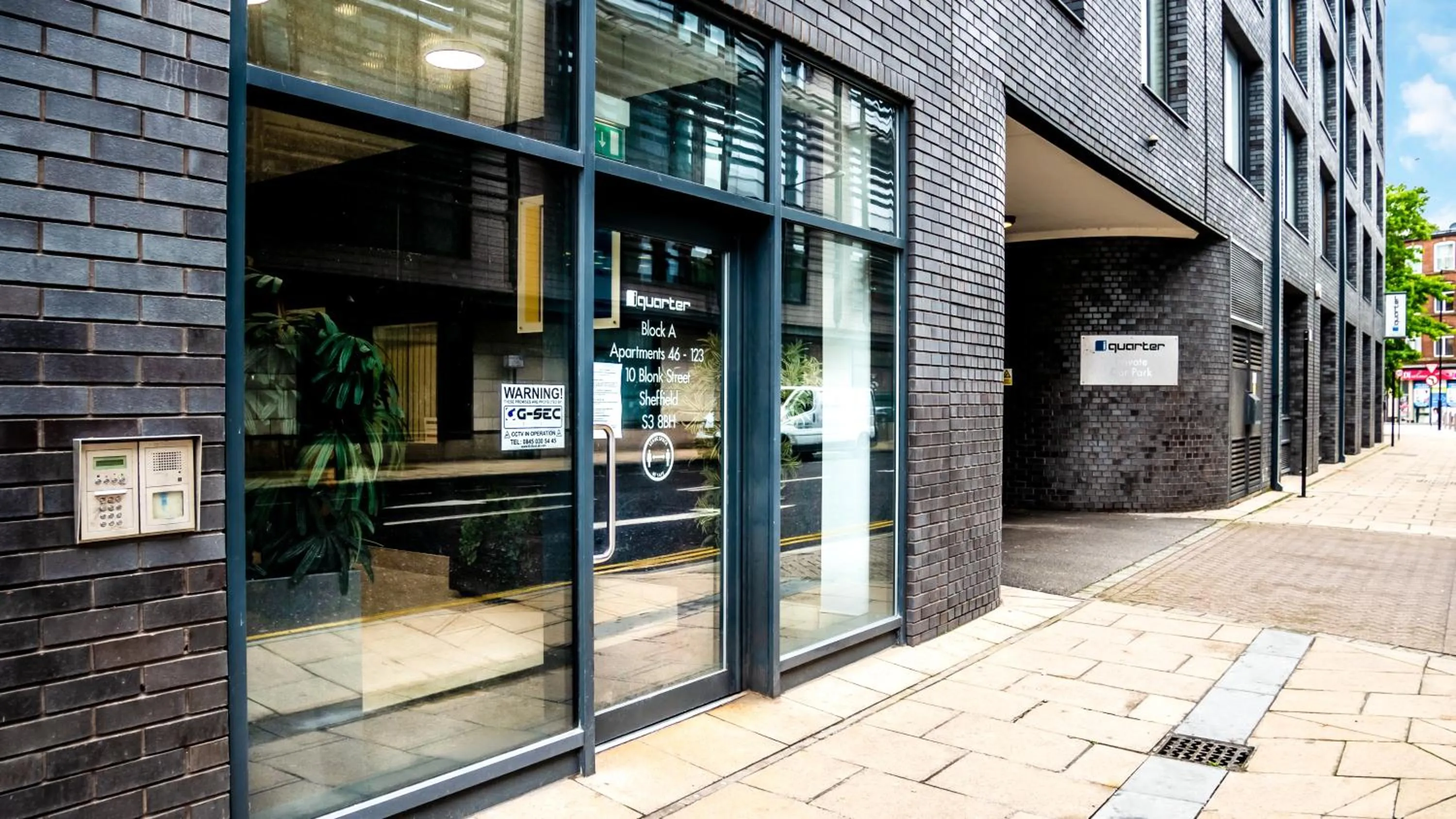 Facade/entrance in Beyond Blonk Apartments