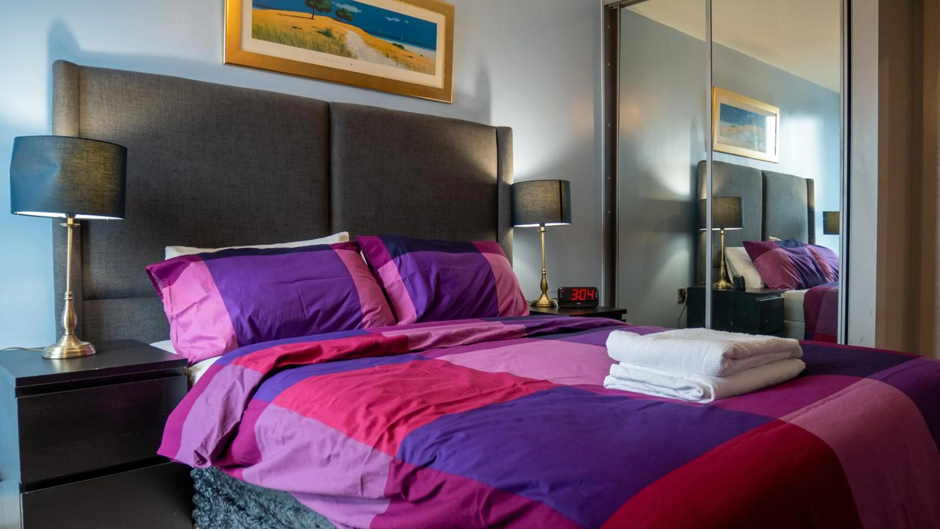 Bed in Beyond Blonk Apartments