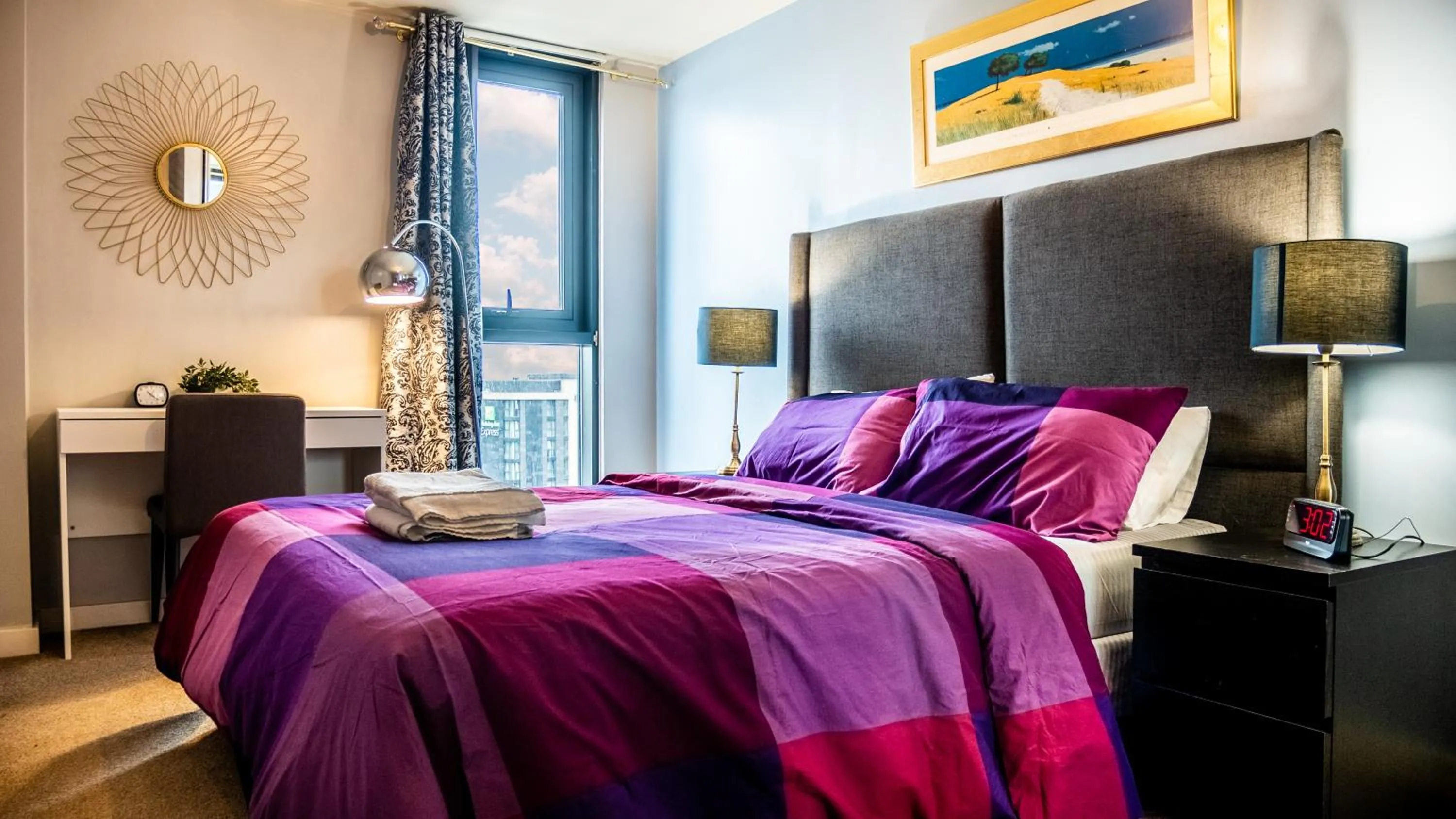 Bed in Beyond Blonk Apartments