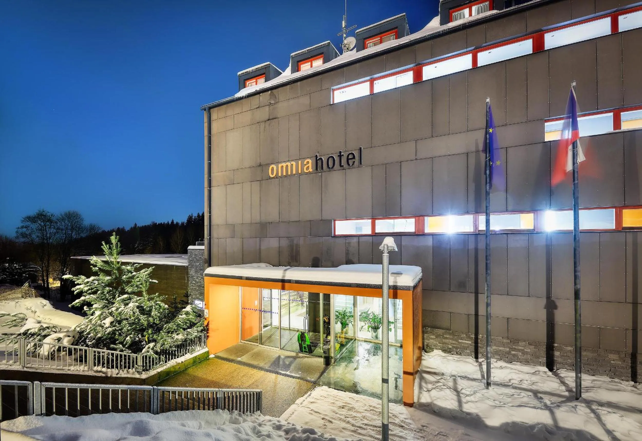 Property building in Omnia Hotel Relax & Wellness