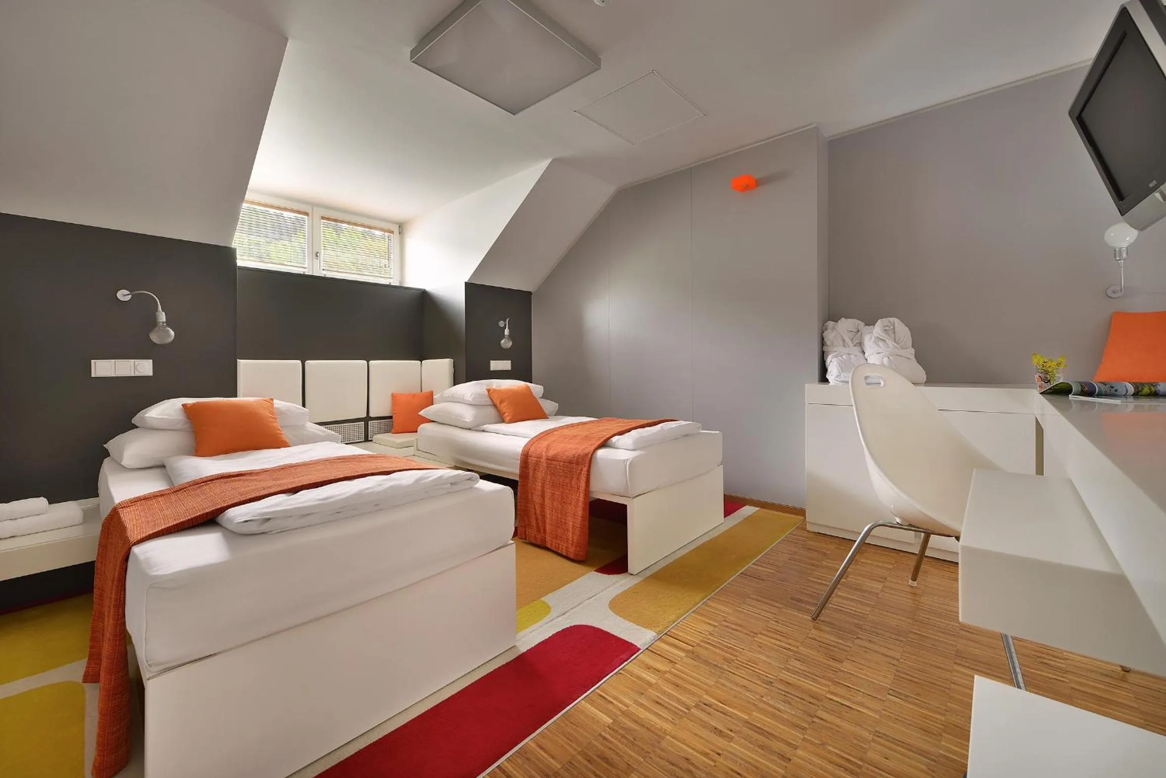 Bed in Omnia Hotel Relax & Wellness