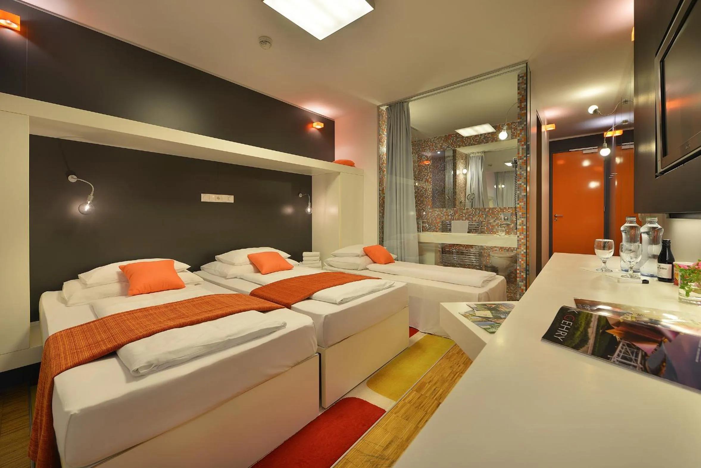 Bed in Omnia Hotel Relax & Wellness