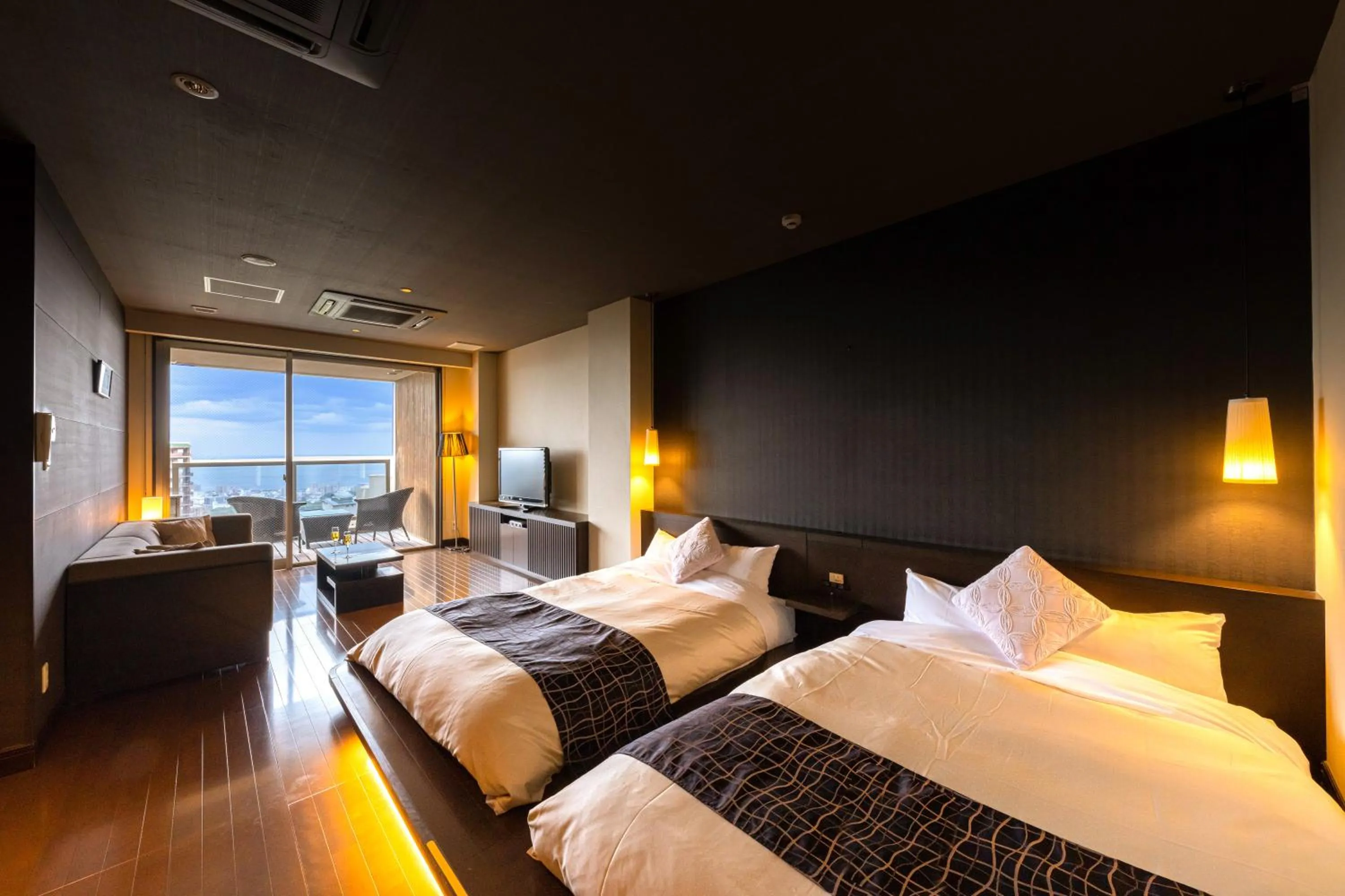 Photo of the whole room, Bed in Ryotei Matsubaya