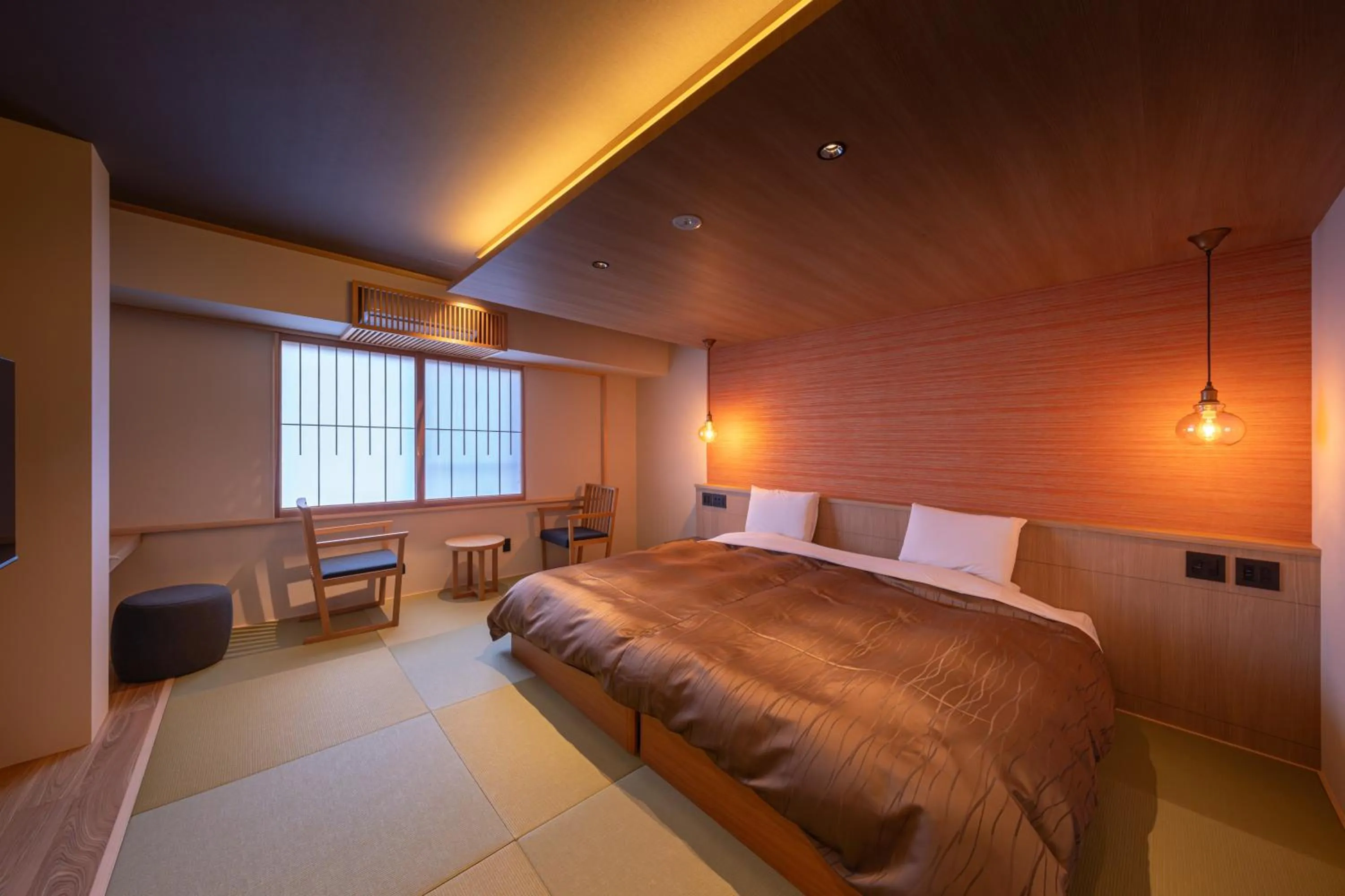 Photo of the whole room, Bed in Ryotei Matsubaya