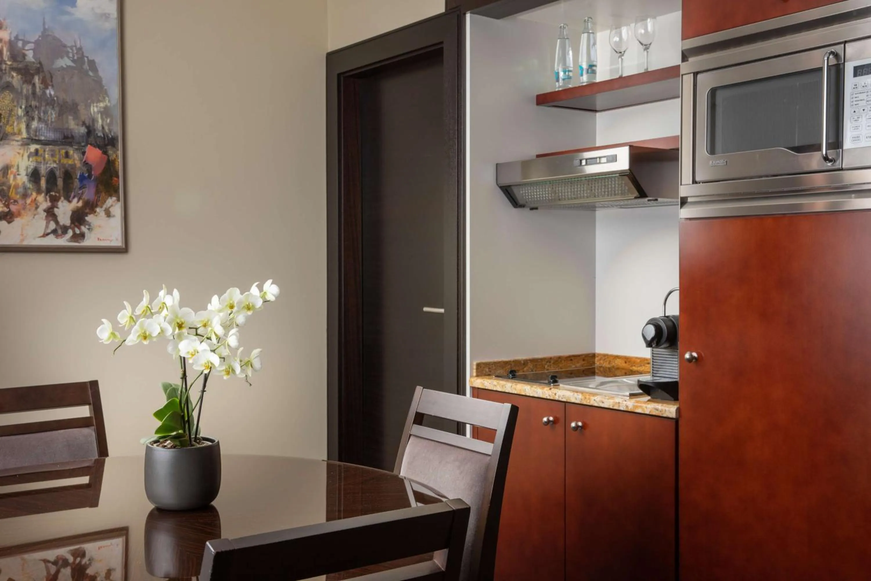 Kitchen or kitchenette in Hilton Prague Old Town