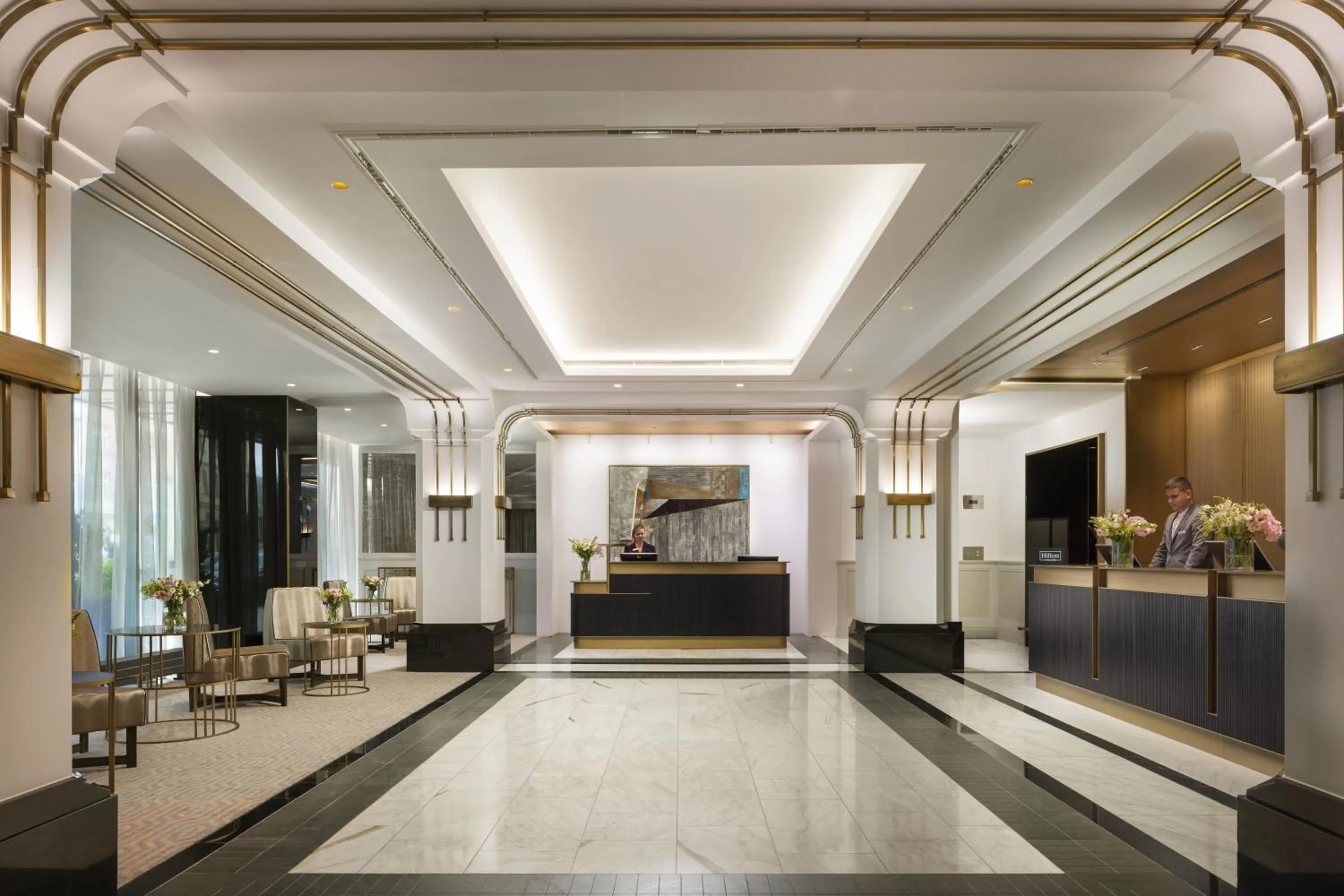 Lobby or reception in Hilton Prague Old Town