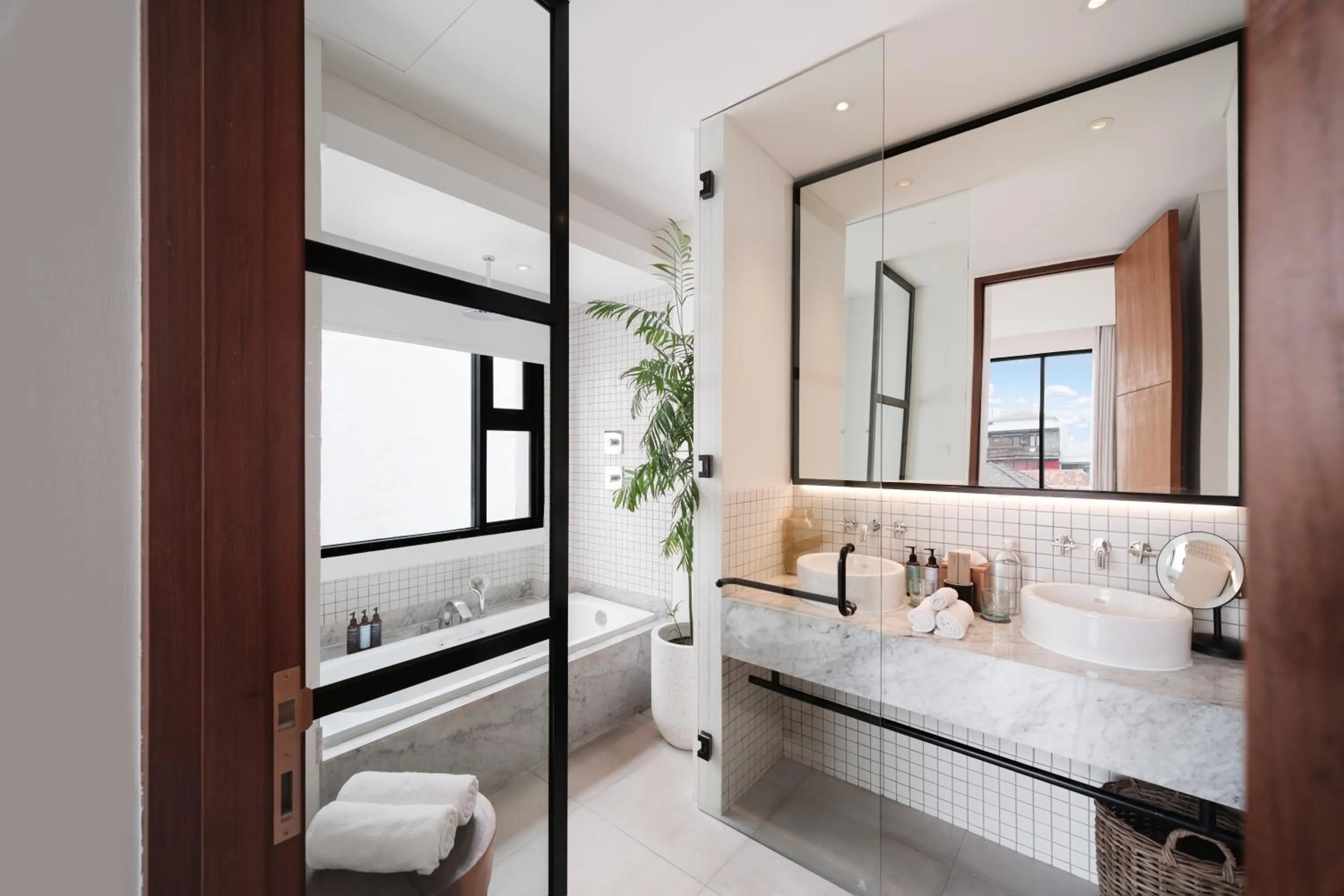 Bathroom, Bed in Mandala Residences