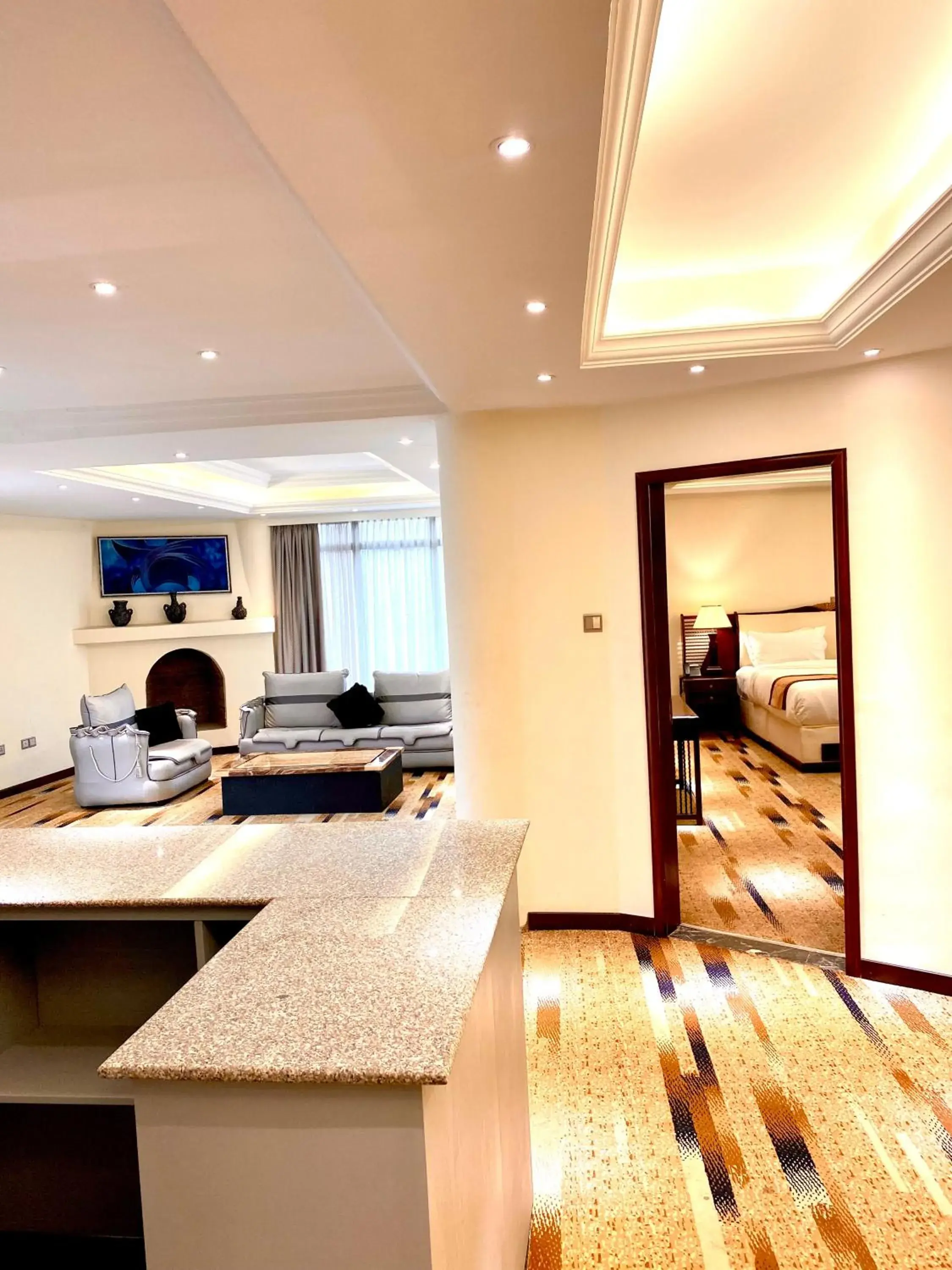 Living room in De Leopol Hotel Living room in De Leopol Hotel