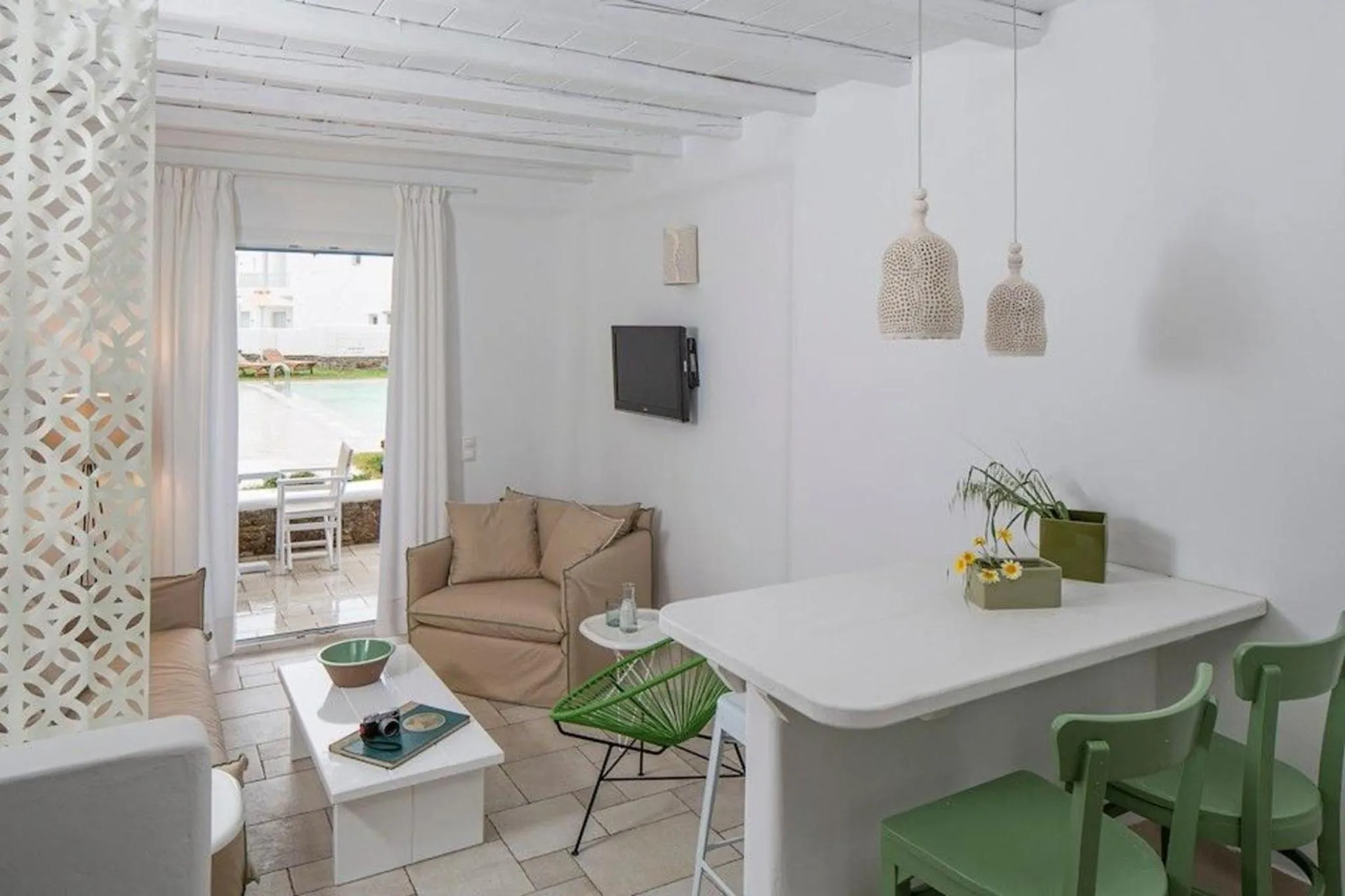 Other in Deluxe Mykonos Villa Outdoor Pool Villa Del Sol Sea & Pool View