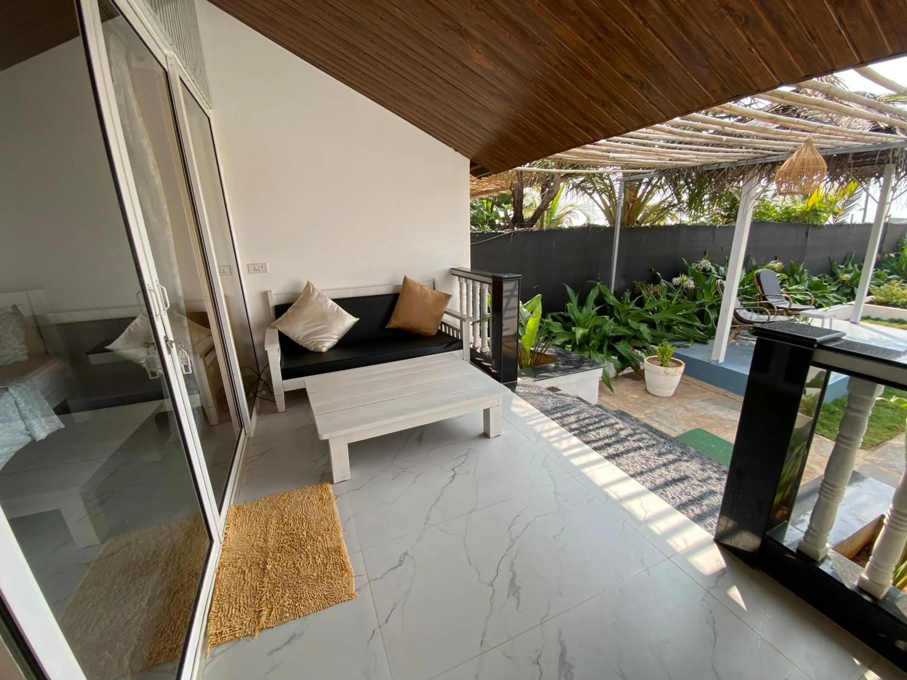 Seating area in The Village Agonda