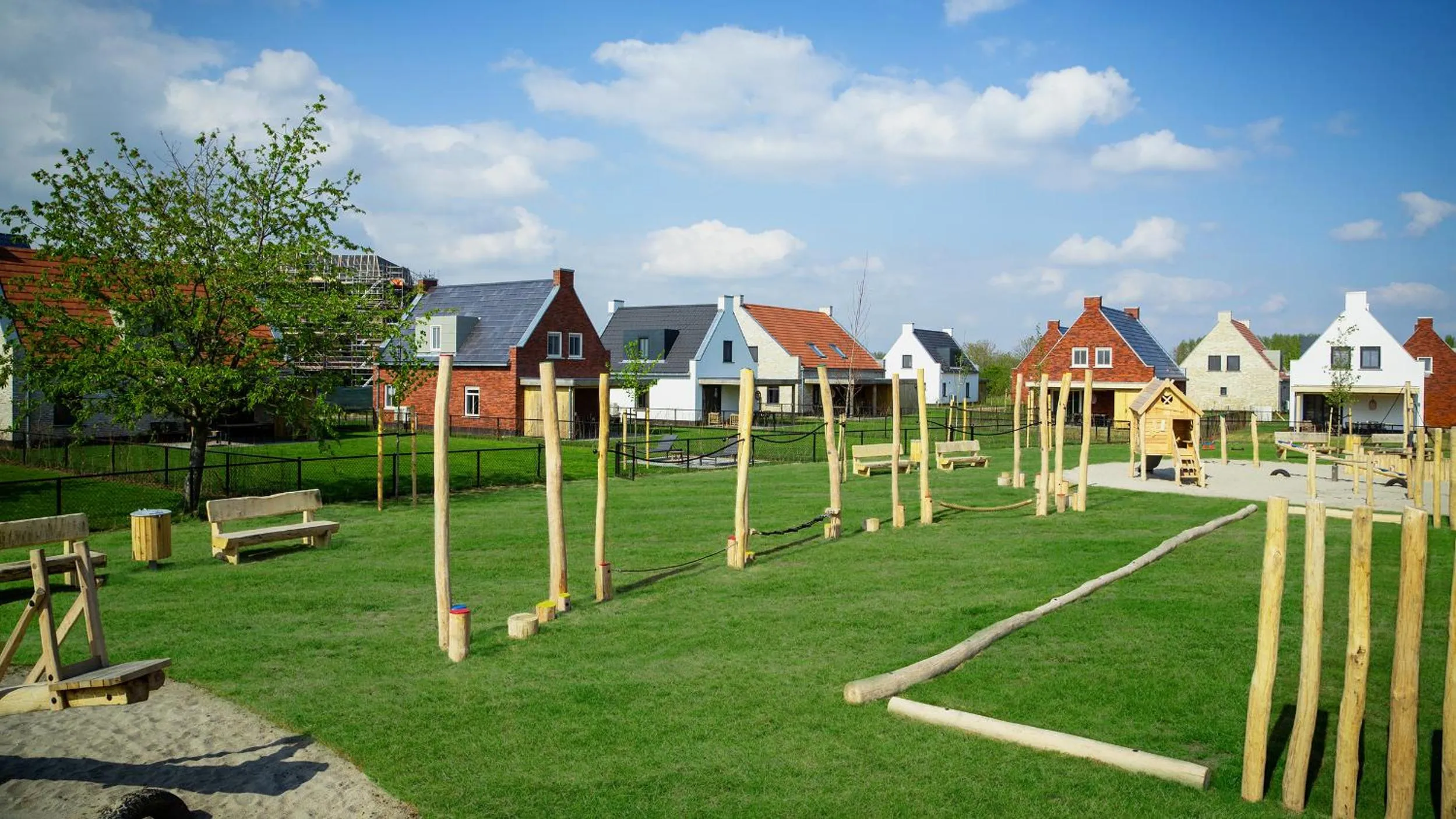 Children play ground in Parc Maasresidence Thorn