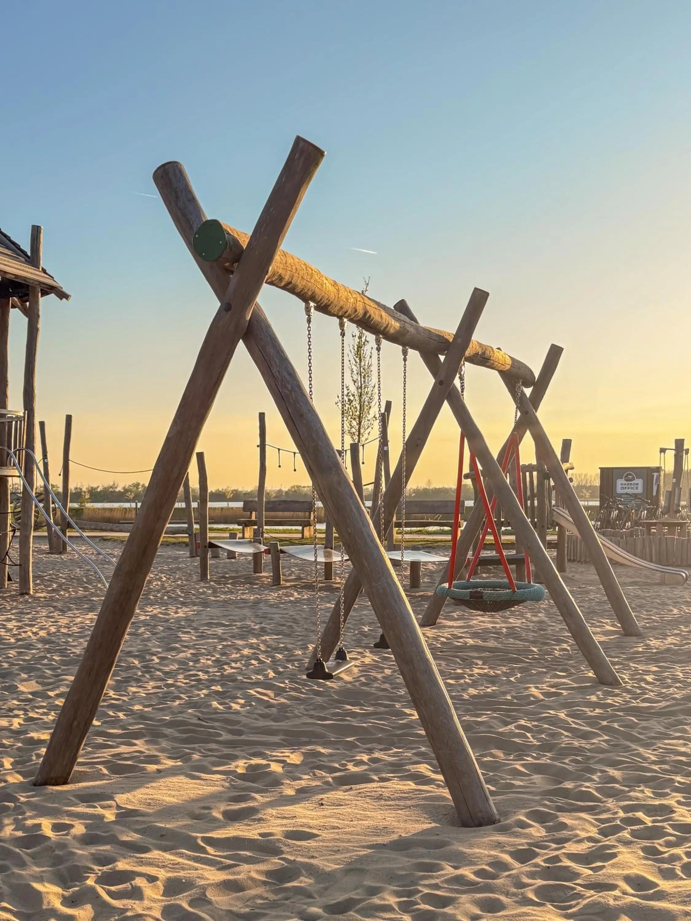 Children play ground in Parc Maasresidence Thorn