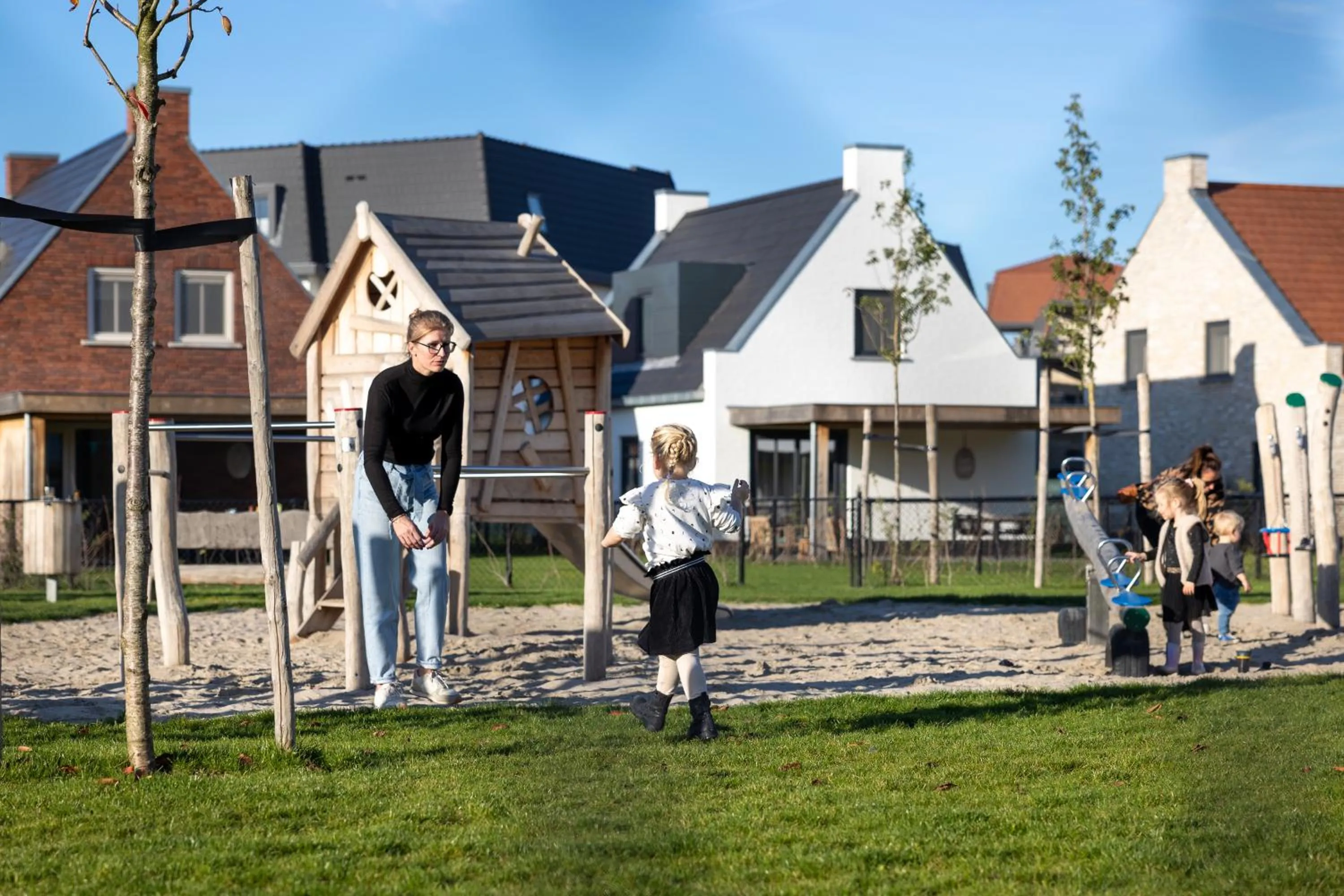 Children play ground in Parc Maasresidence Thorn