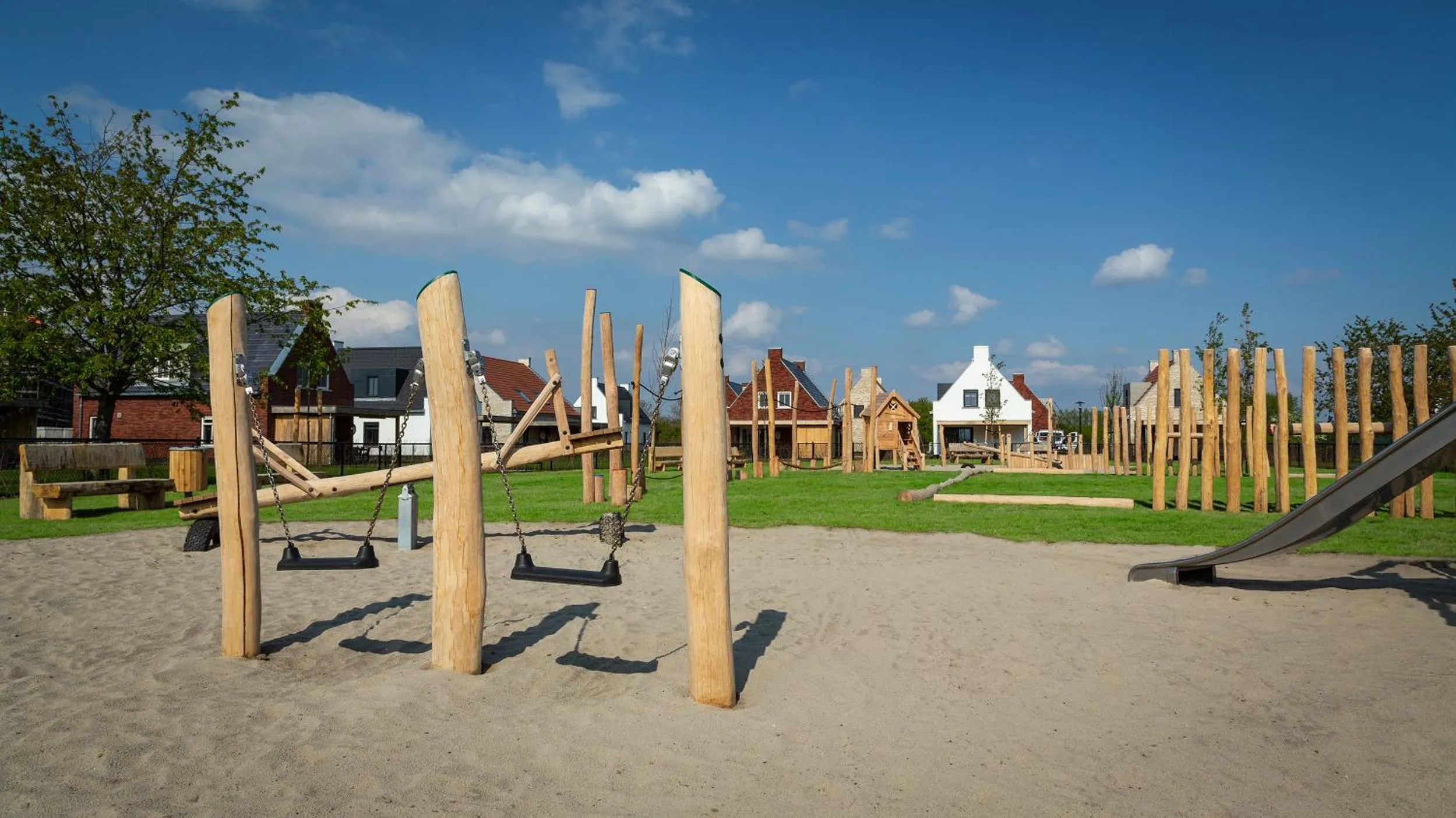 Children play ground in Parc Maasresidence Thorn