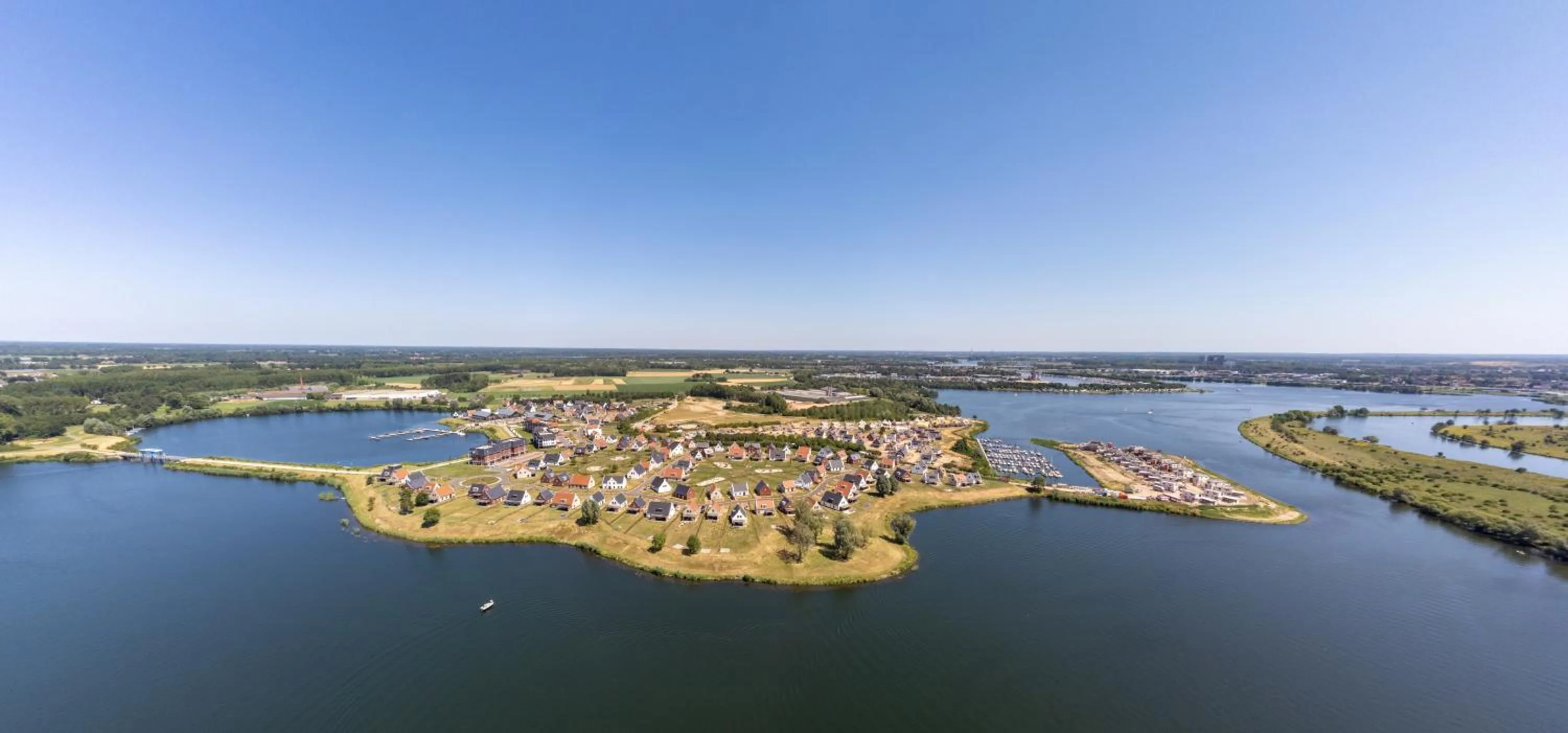 Bird's eye view in Parc Maasresidence Thorn