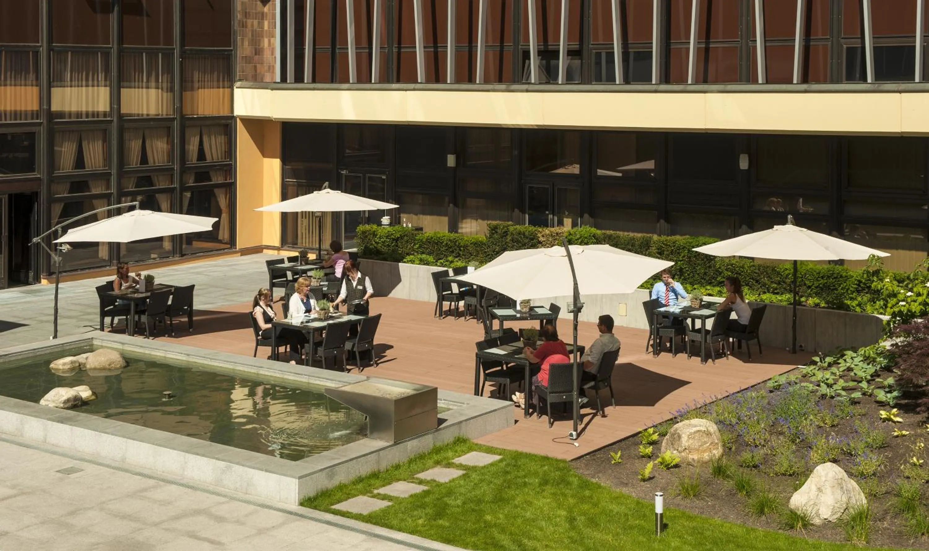 Patio in Congress & Wellness Hotel Olsanka