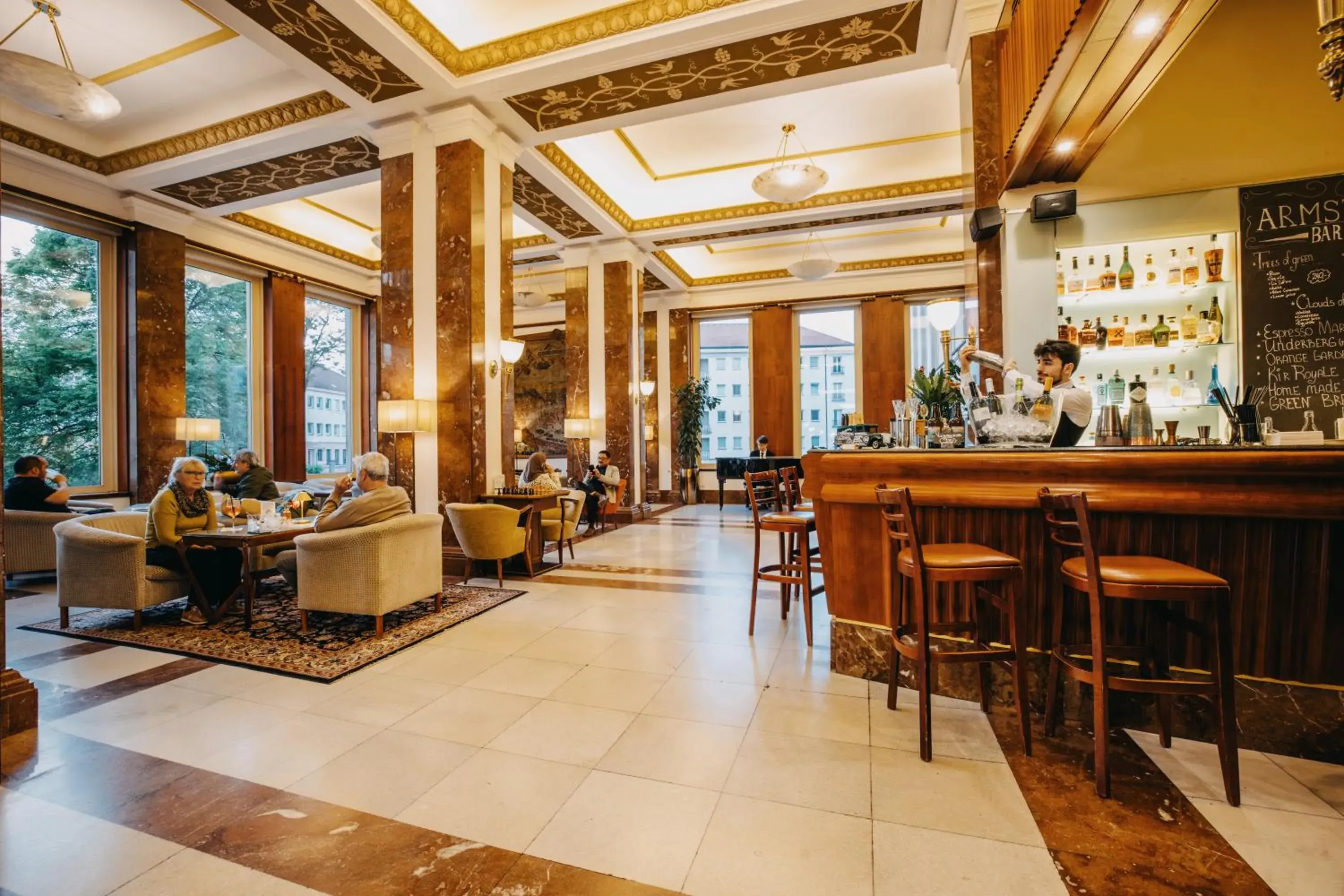 Living room in Grand Hotel International - Czech Leading Hotels Living room in Grand Hotel International - Czech Leading Hotels