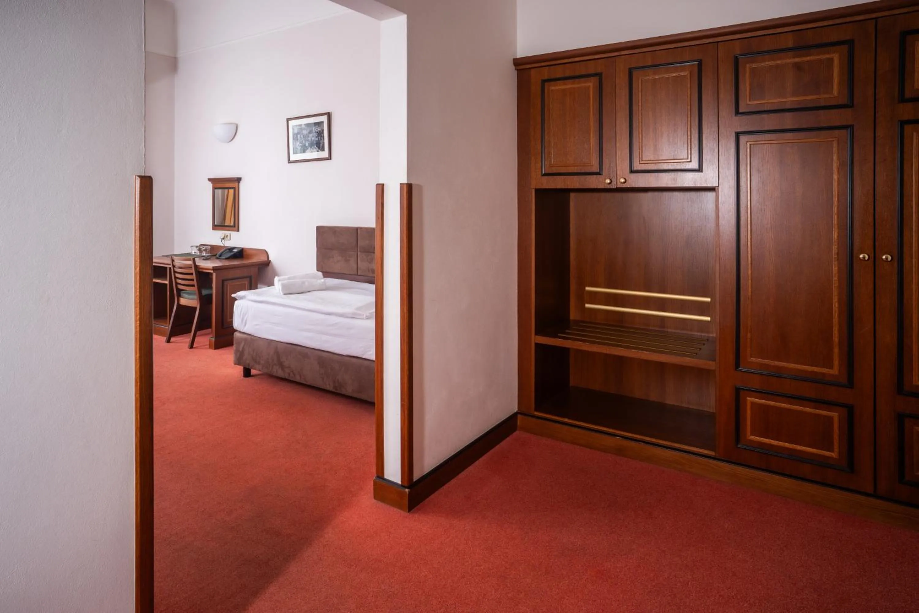 Property building, Bed in U Medvidku-Brewery Hotel